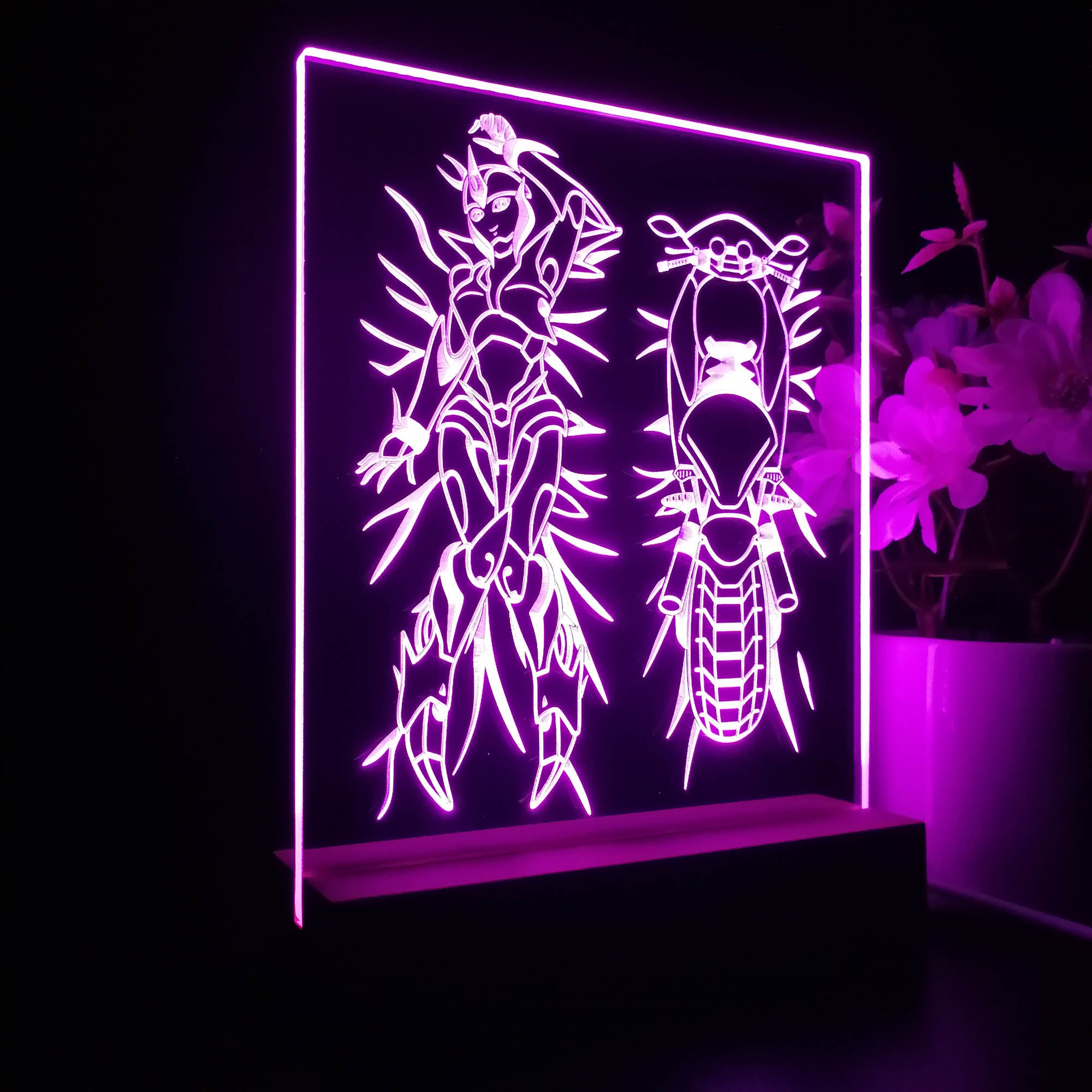 Transformers Arcee Motorcycle 3D Neon LED Night Light Sign