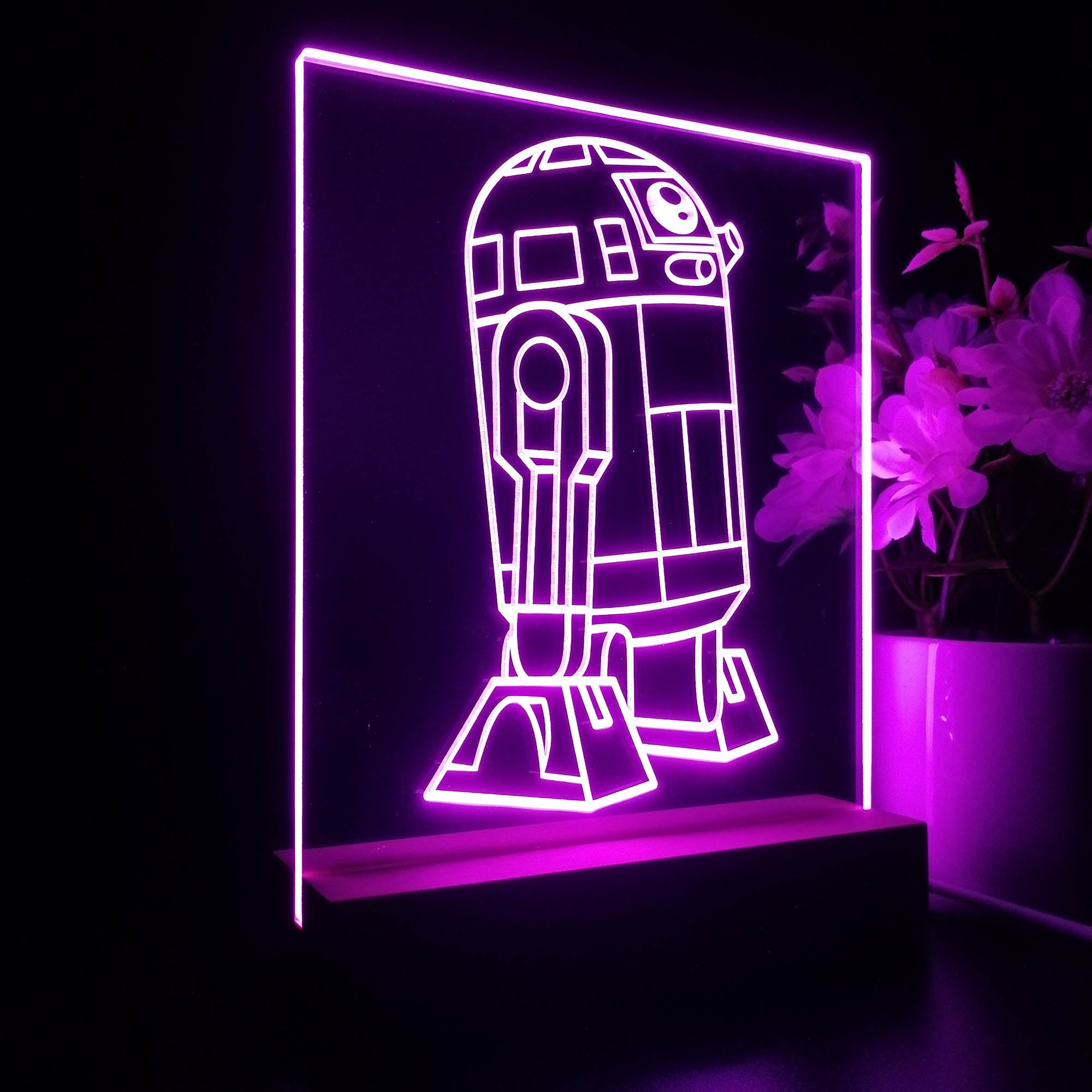 R2D2 C3PO Star Wars 3D Neon LED Night Light Sign