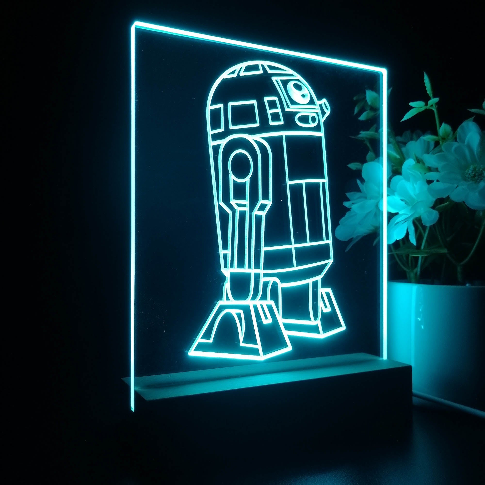 R2D2 C3PO Star Wars 3D Neon LED Night Light Sign