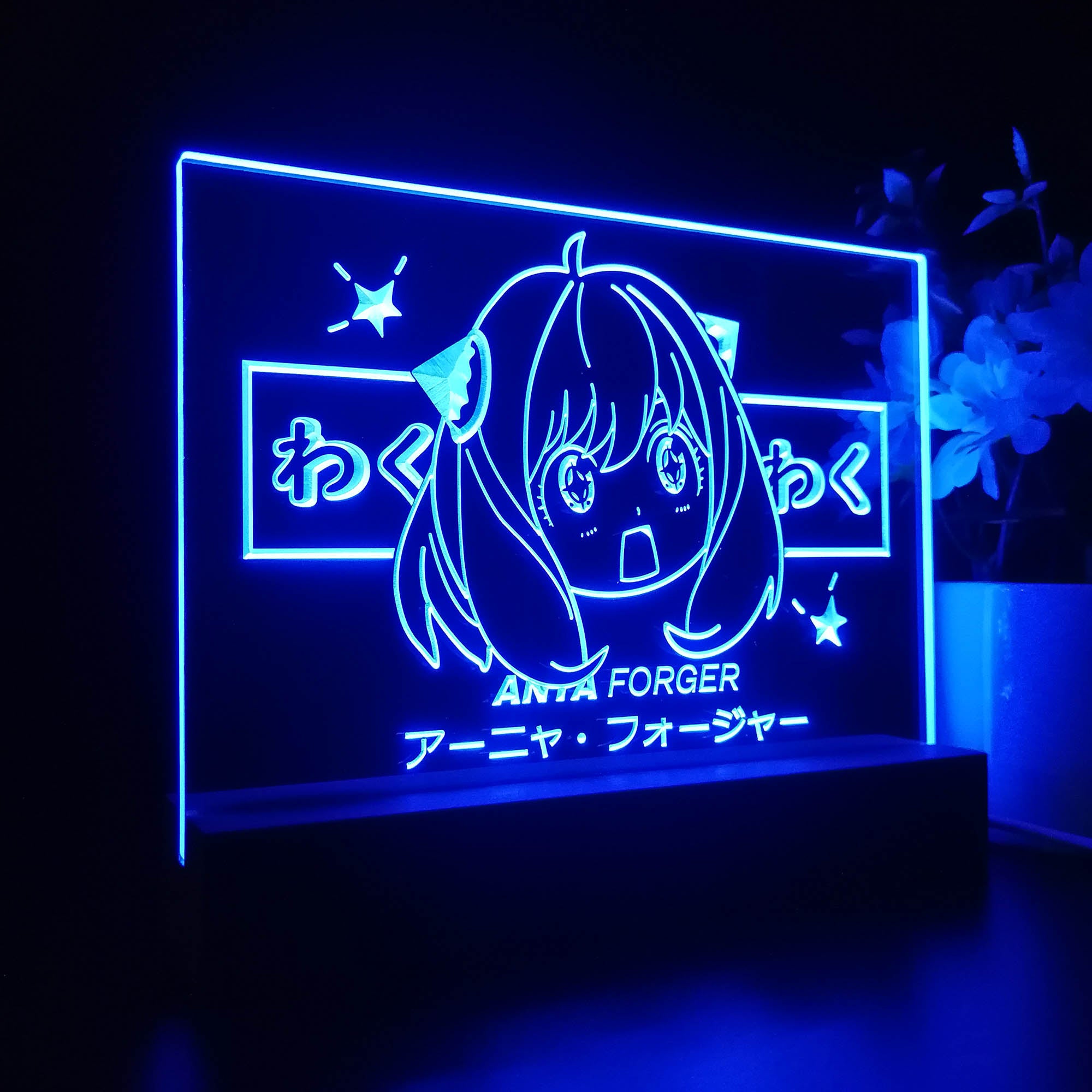 Spy X Family Anya Forger 3D LED Optical Illusion Sleep Night Light