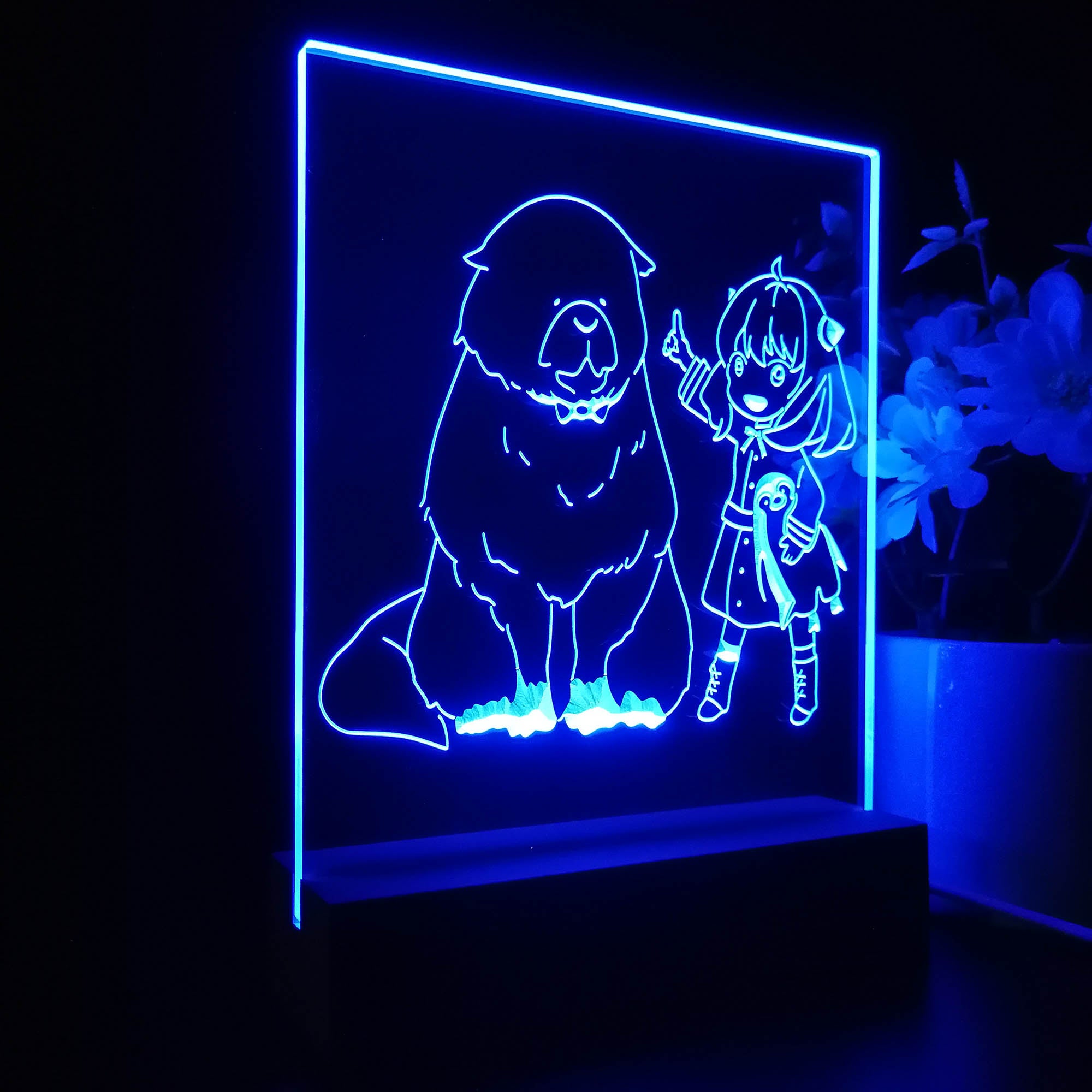 Spy X Family Anya & Dog 3D LED Optical Illusion Sleep Night Light