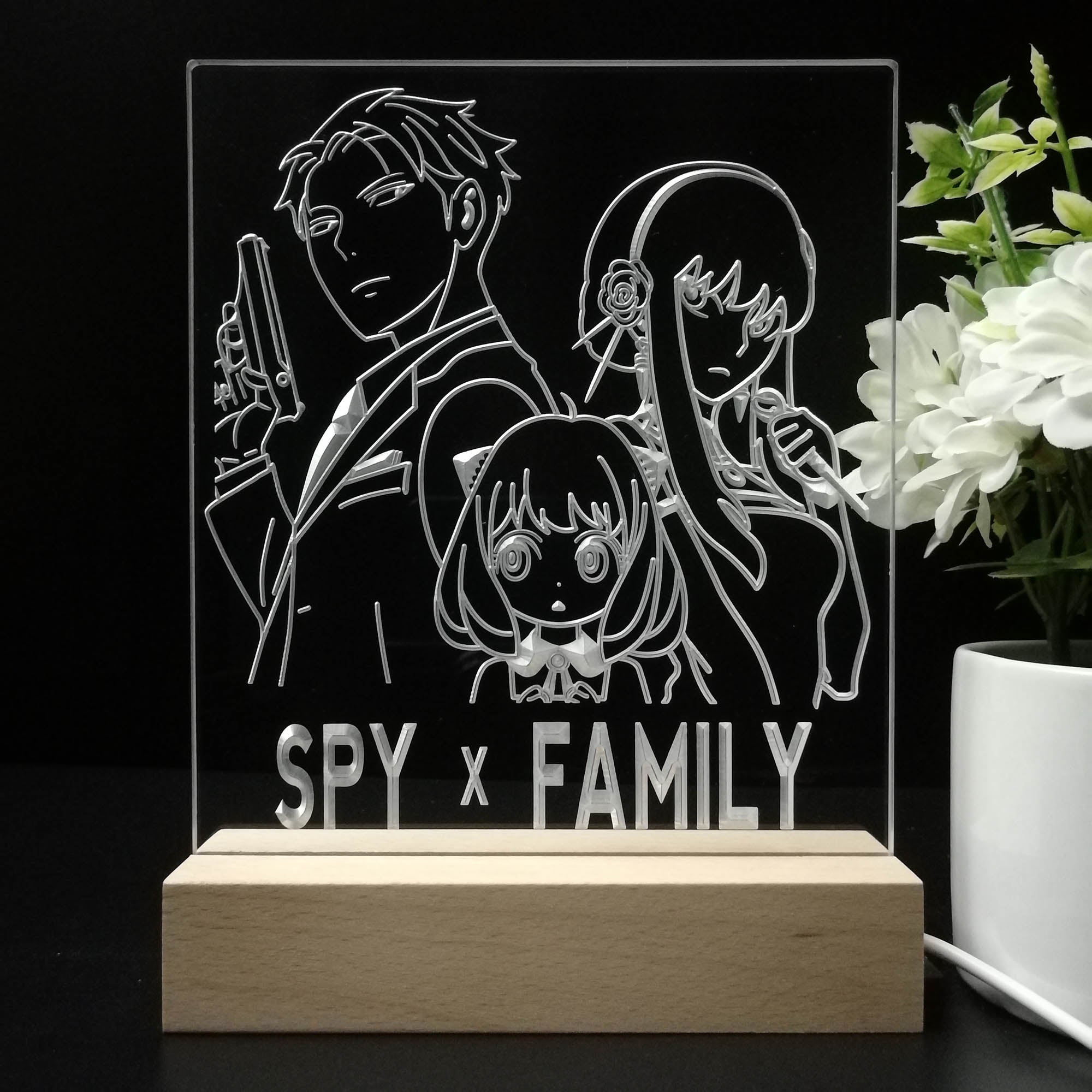 Spy X Family Anya 3D Neon LED Night Light Sign