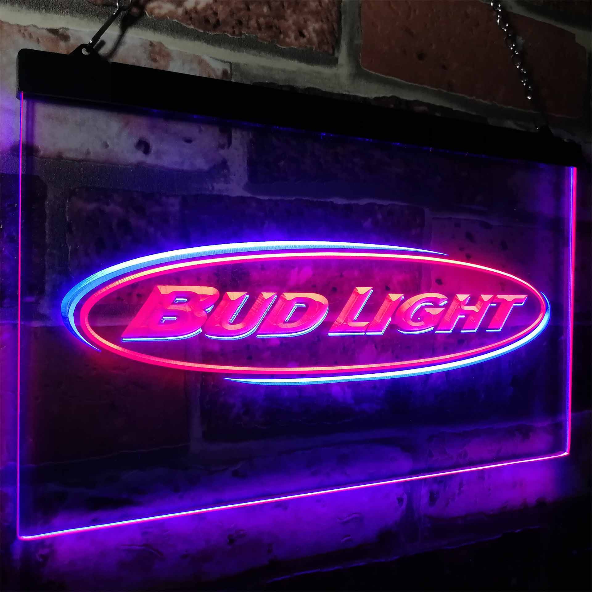 Bud Light Beer Bar Neon LED Sign