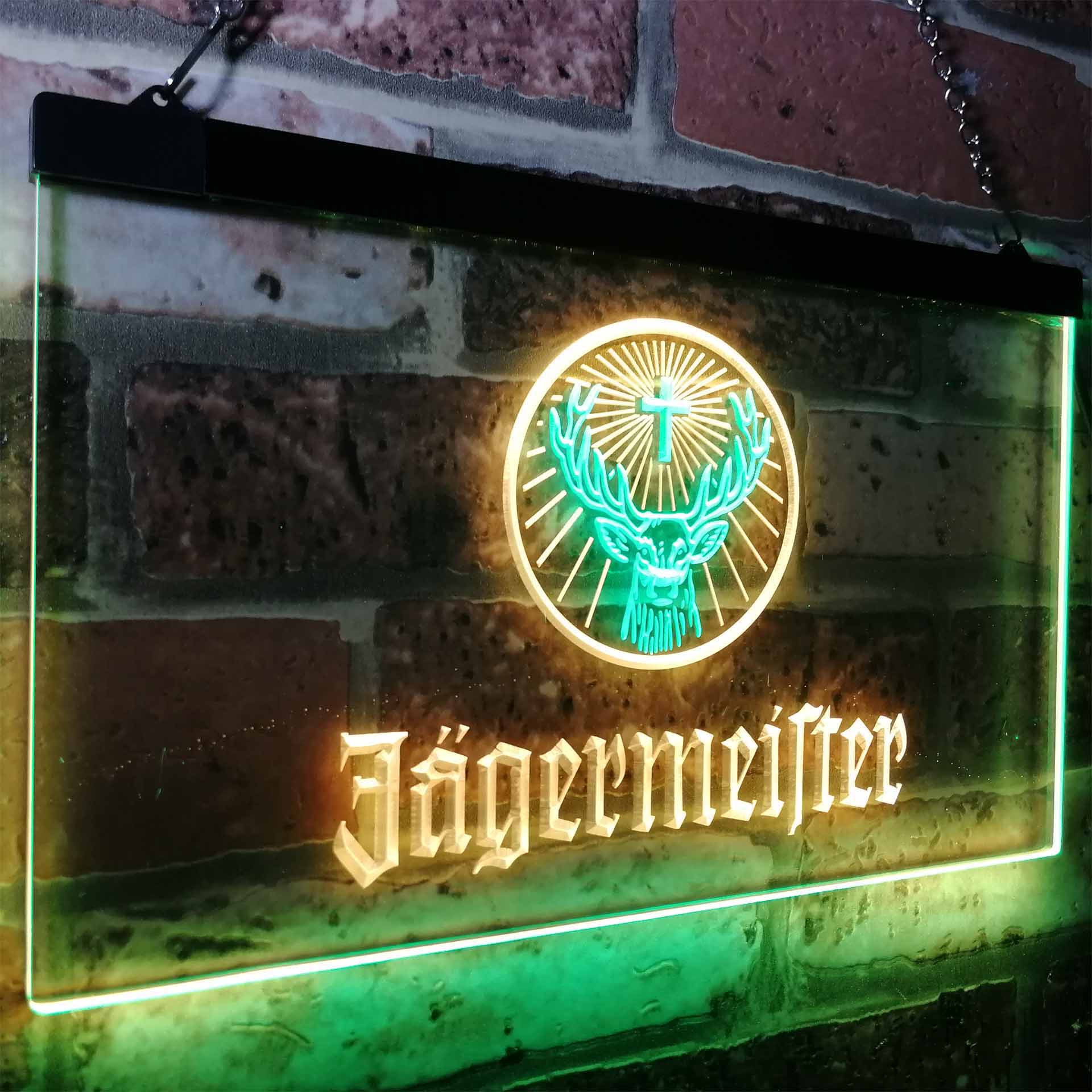 Jagermeister Deer Drink Bar Neon LED Sign