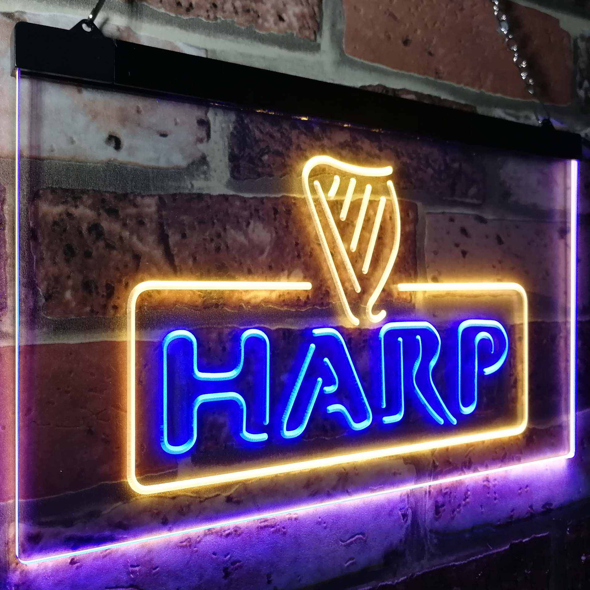 Harp Beer Bar Neon LED Sign