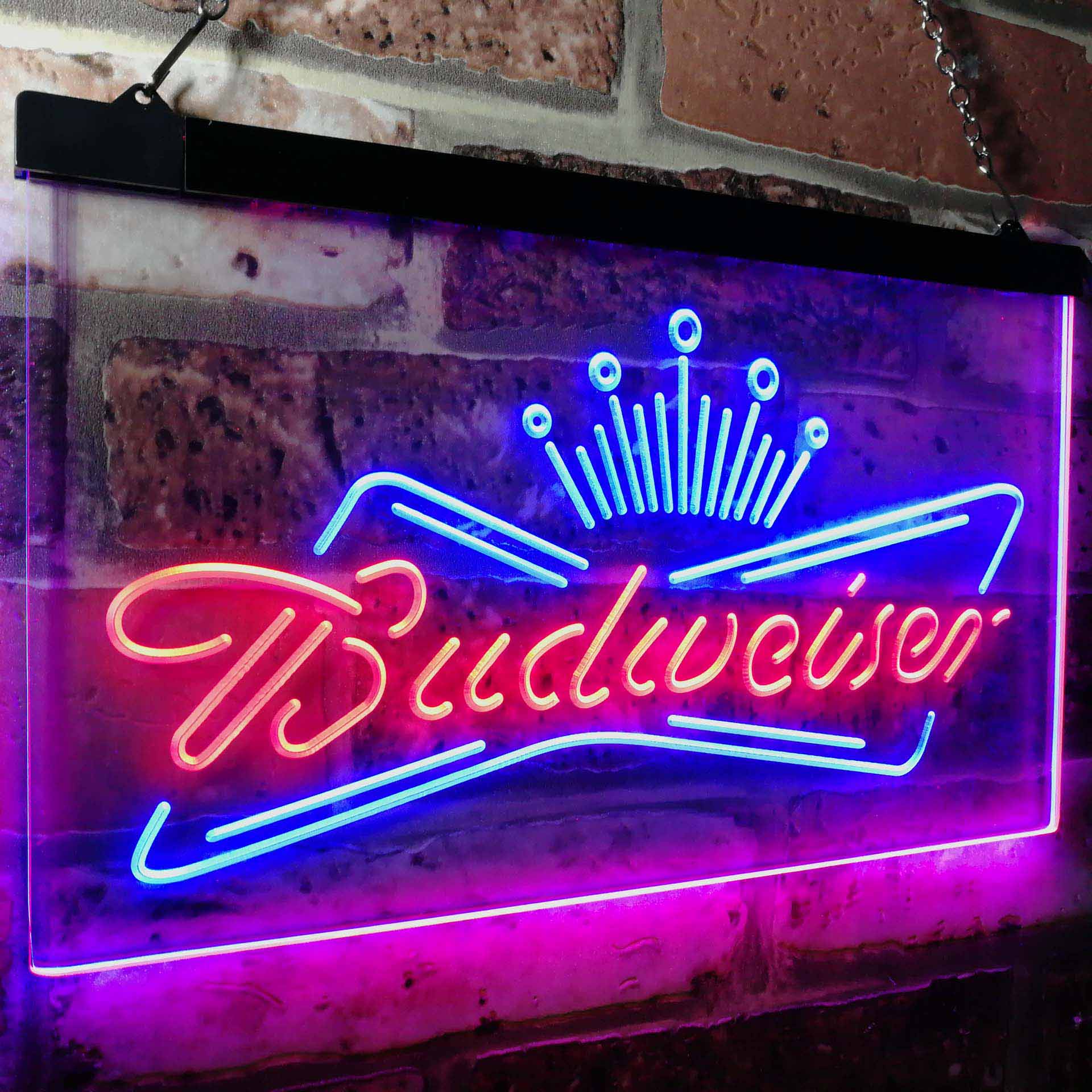 Budweiser King Beer Bar Neon LED Sign