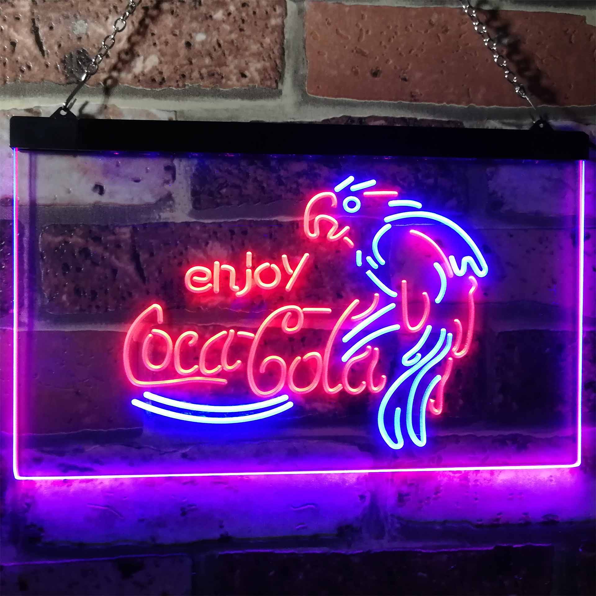 Coca Cola Classic Logo Bar Neon LED Sign