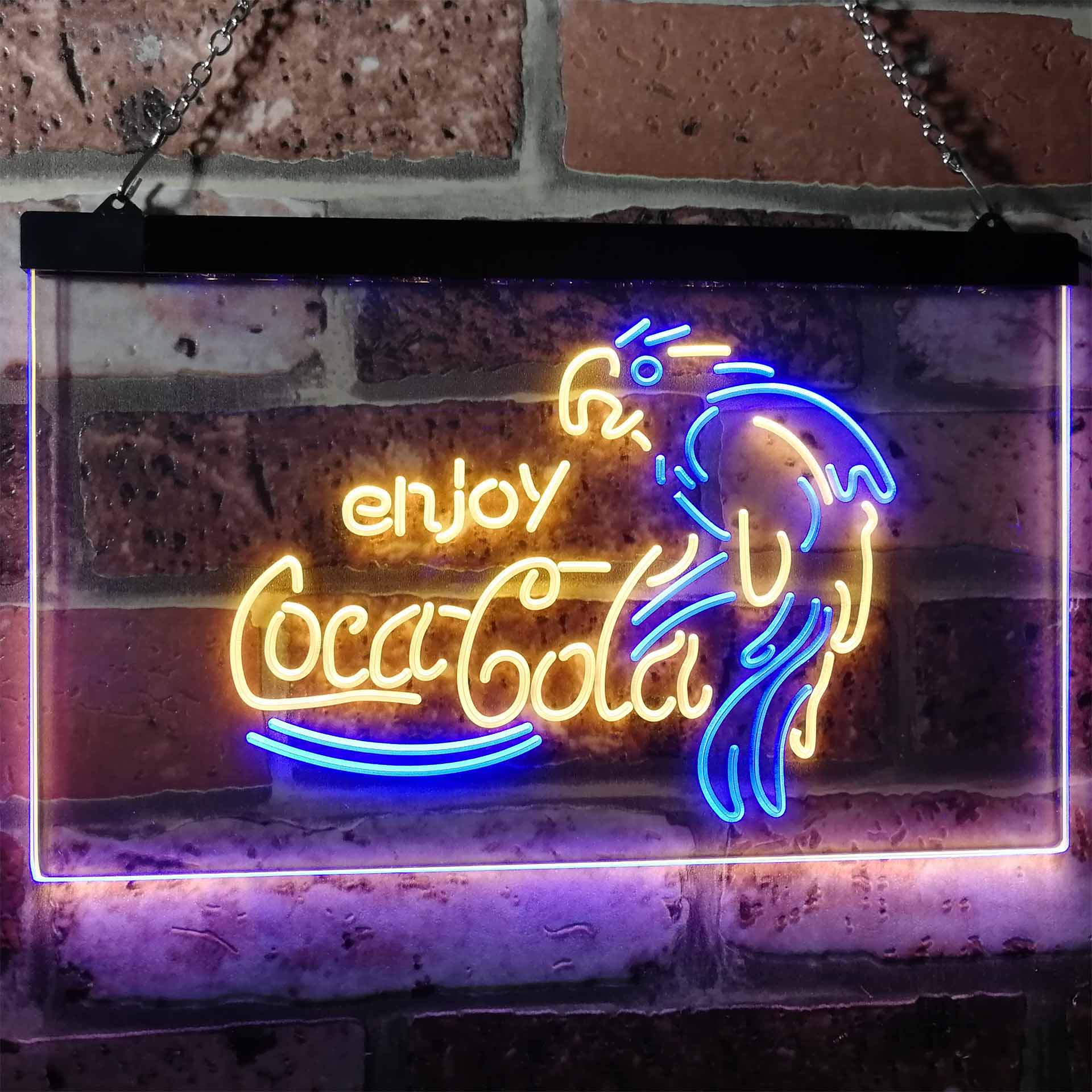 Coca Cola Classic Logo Bar Neon LED Sign