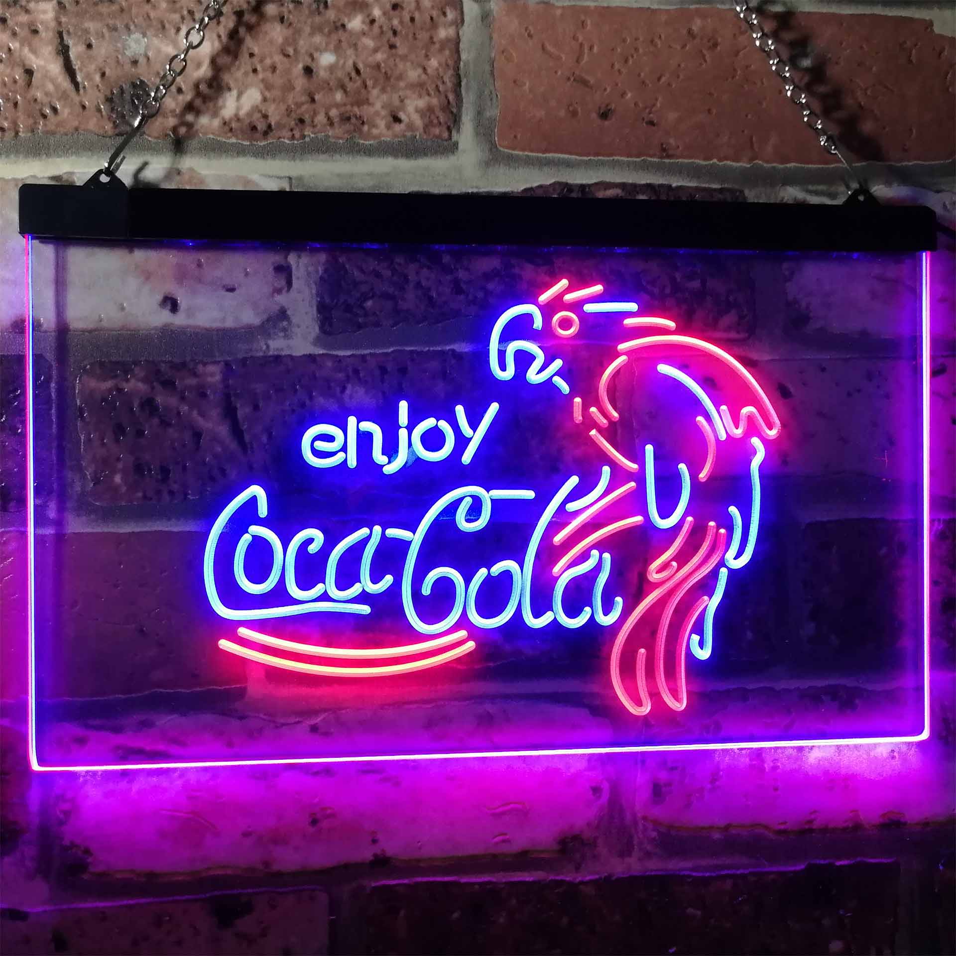 Coca Cola Classic Logo Bar Neon LED Sign