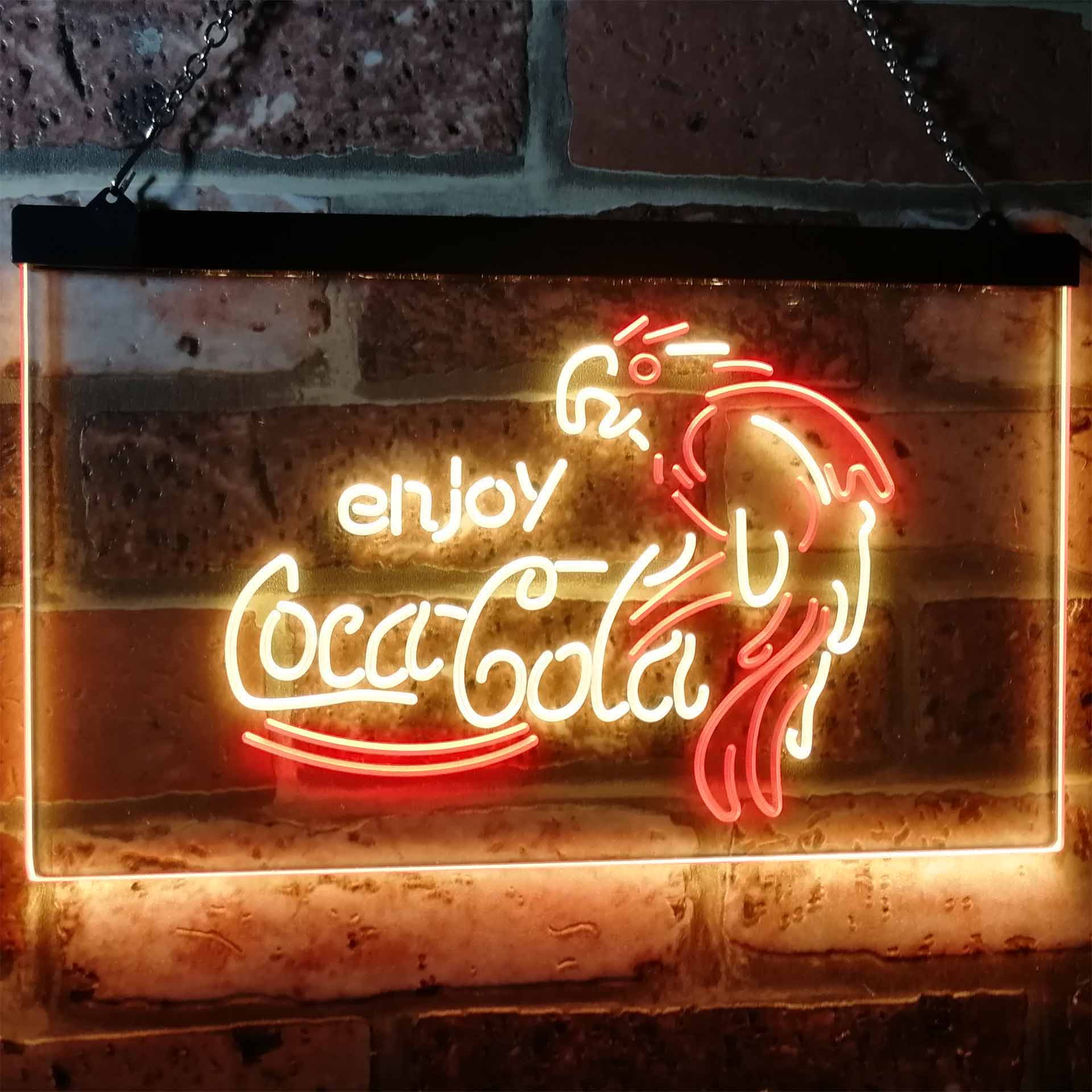 Coca Cola Classic Logo Bar Neon LED Sign