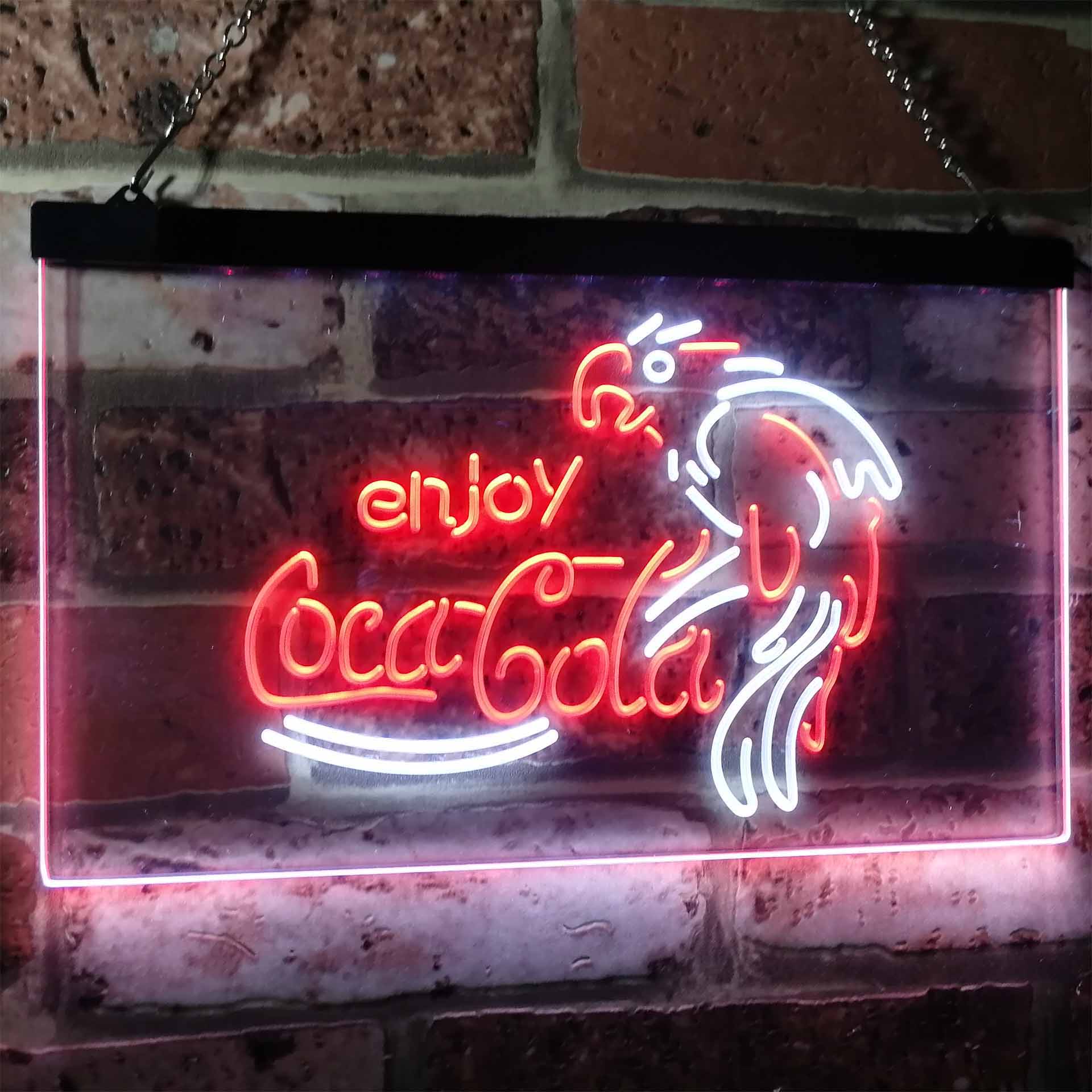 Coca Cola Classic Logo Bar Neon LED Sign