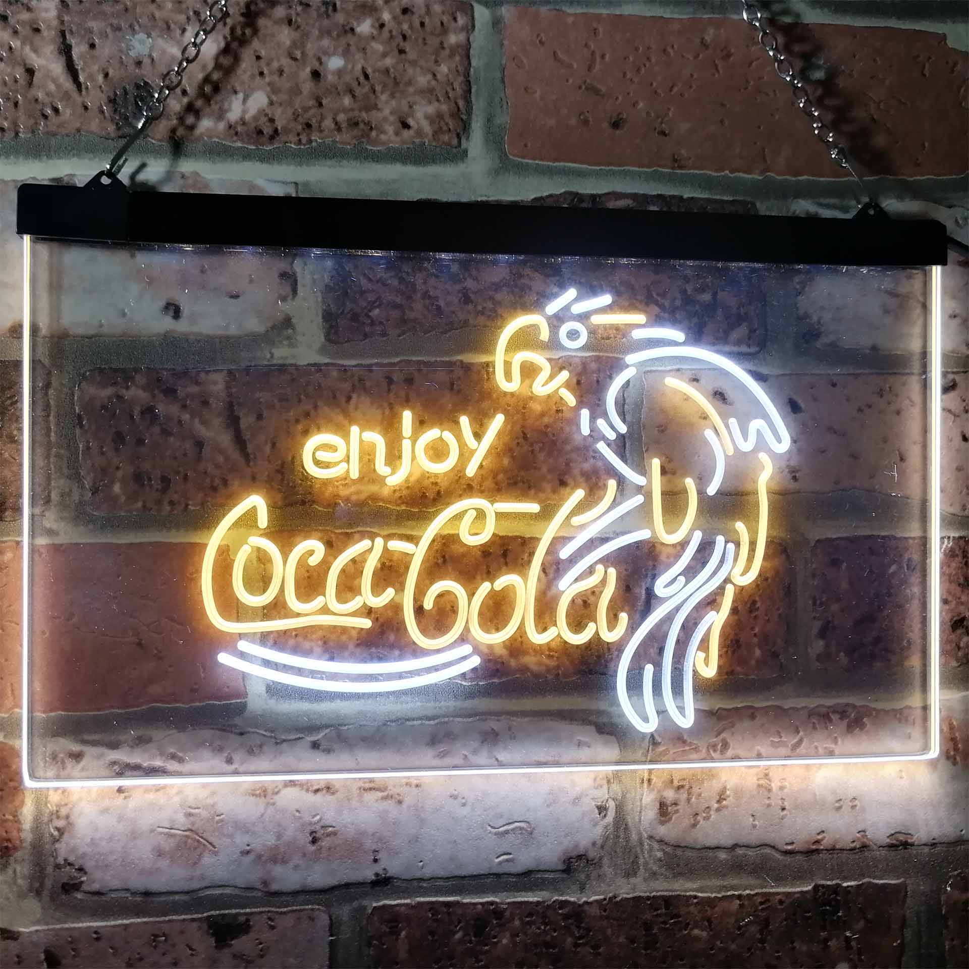 Coca Cola Classic Logo Bar Neon LED Sign