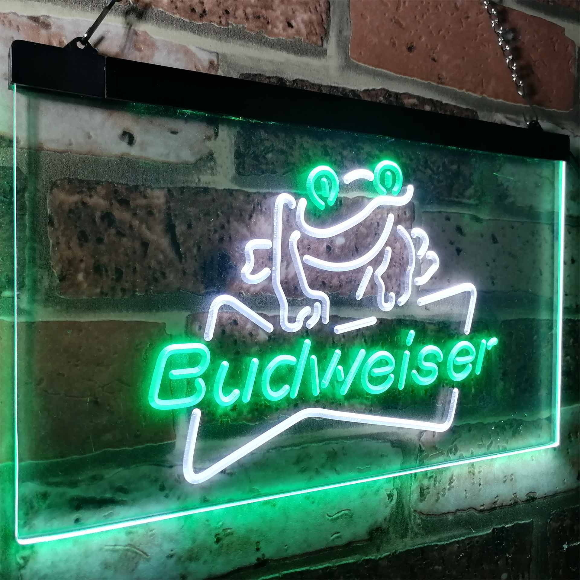 バドワイザーカエルの装飾ビールバーネオンLEDサイン