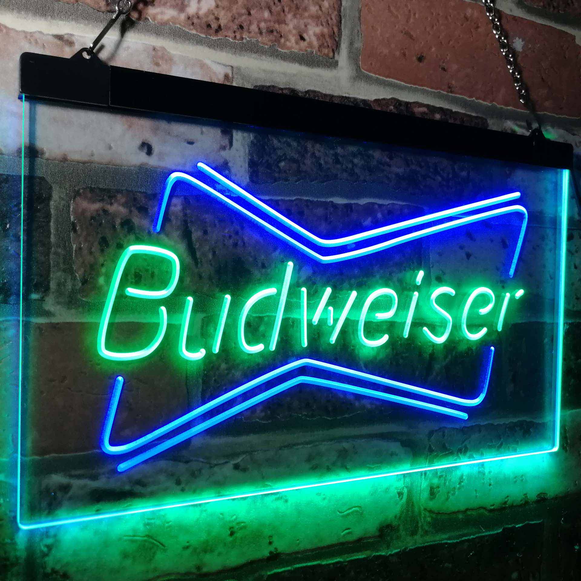Budweiser Double Beer Bar Neon LED Sign
