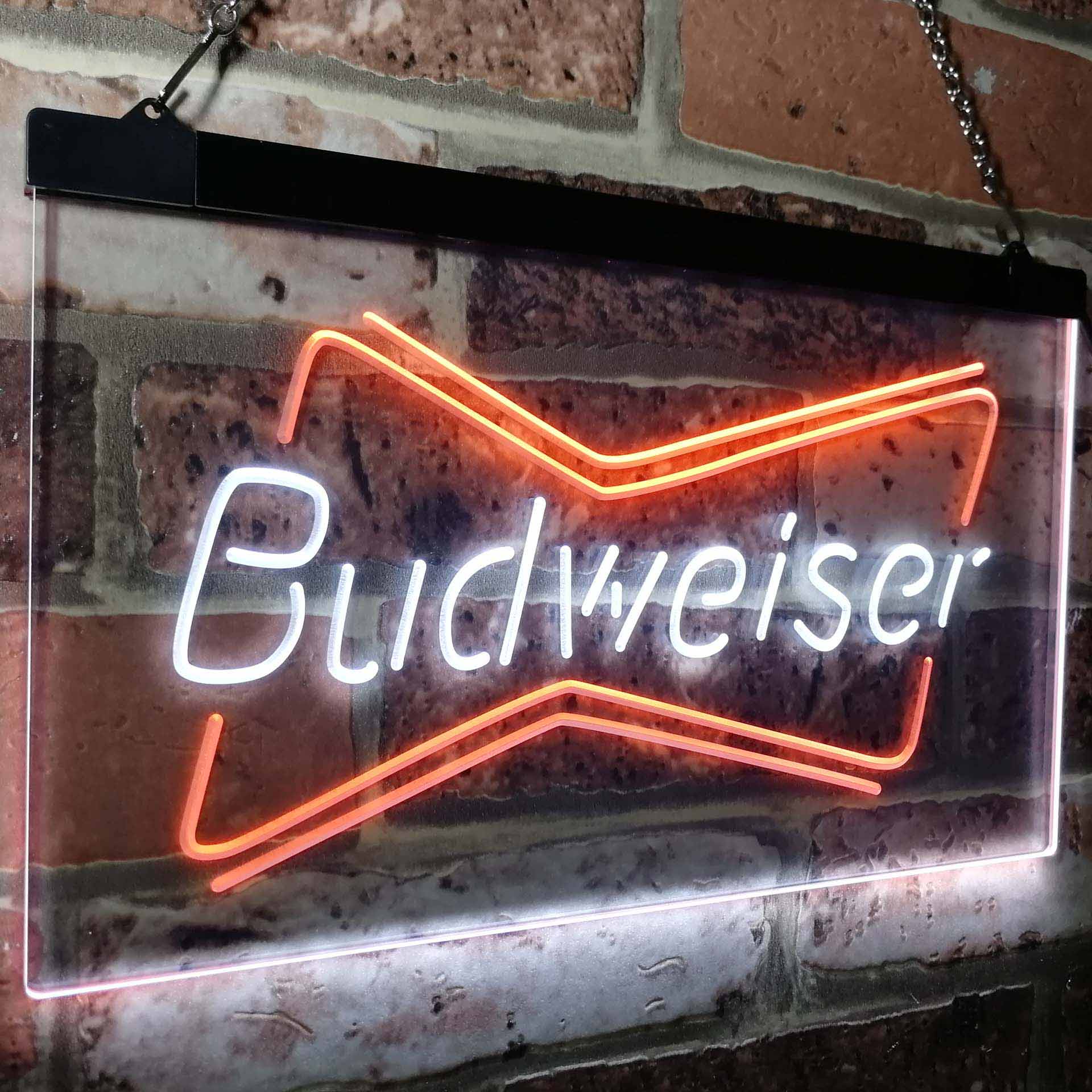Budweiser Double Beer Bar Neon LED Sign