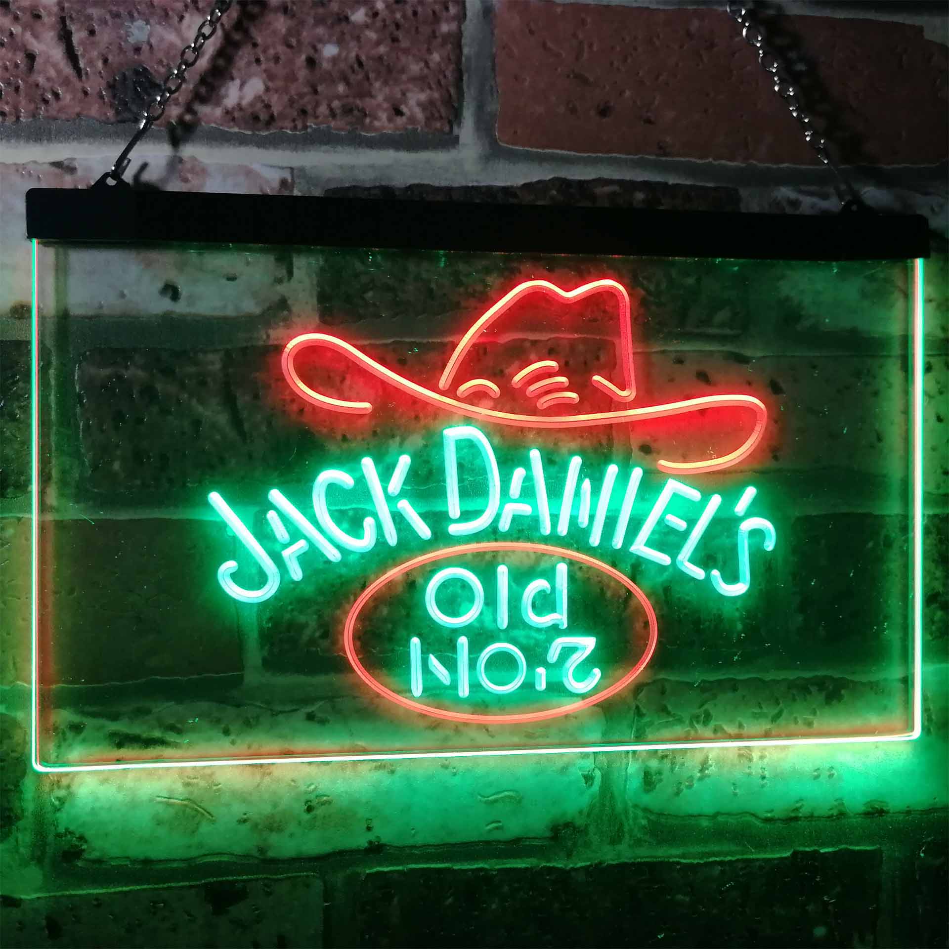 Jack Daniel's Cowboy Hat Old No. 7 Neon LED Sign