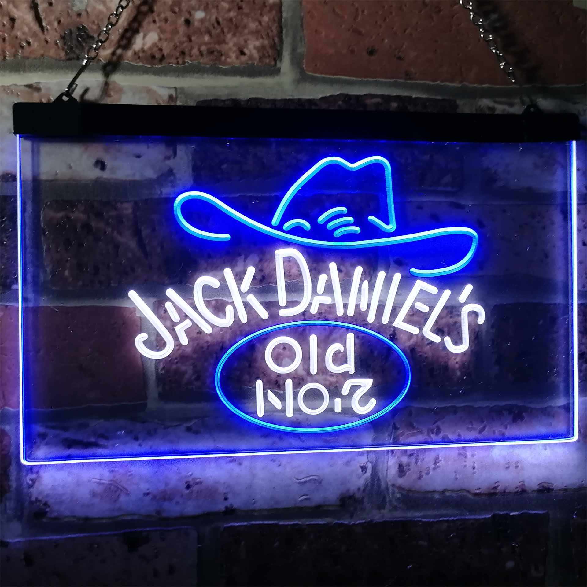 Jack Daniel's Cowboy Hat Old No. 7 Neon LED Sign