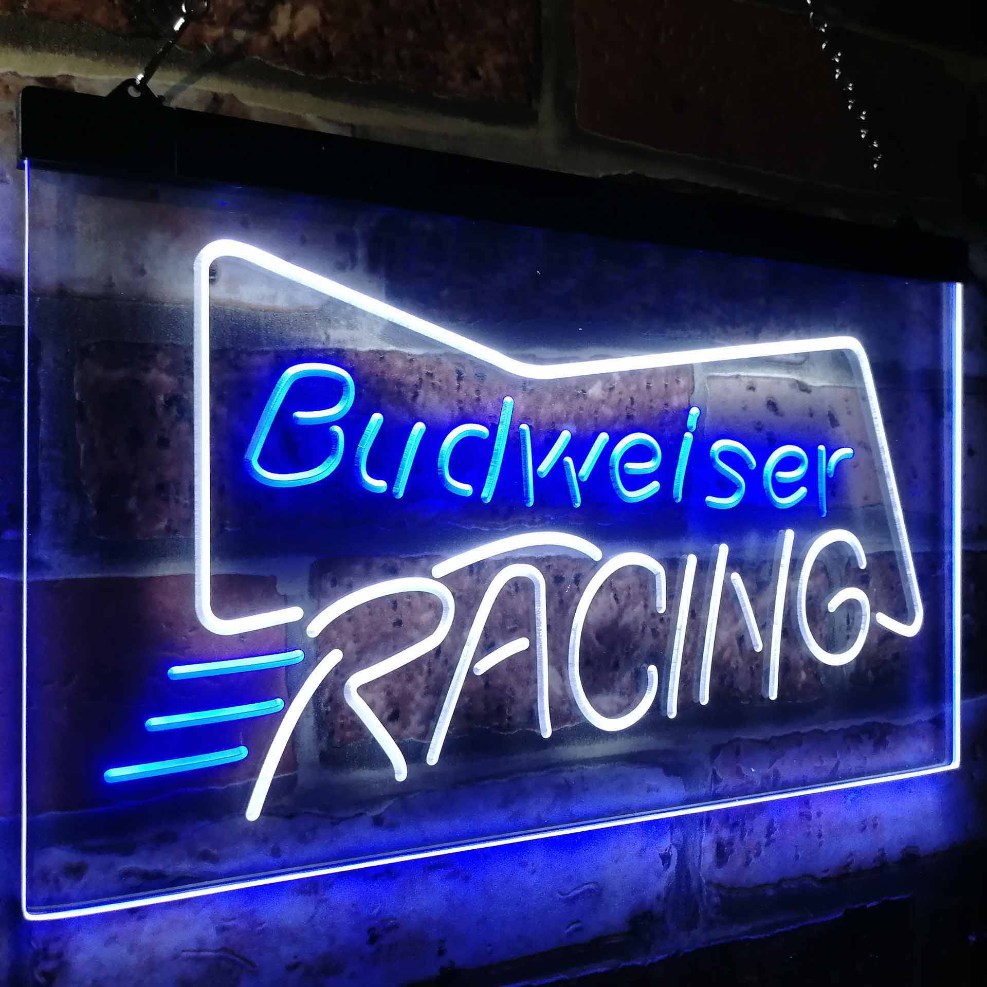 バドワイザーレーシングカービールバーネオンLEDサイン