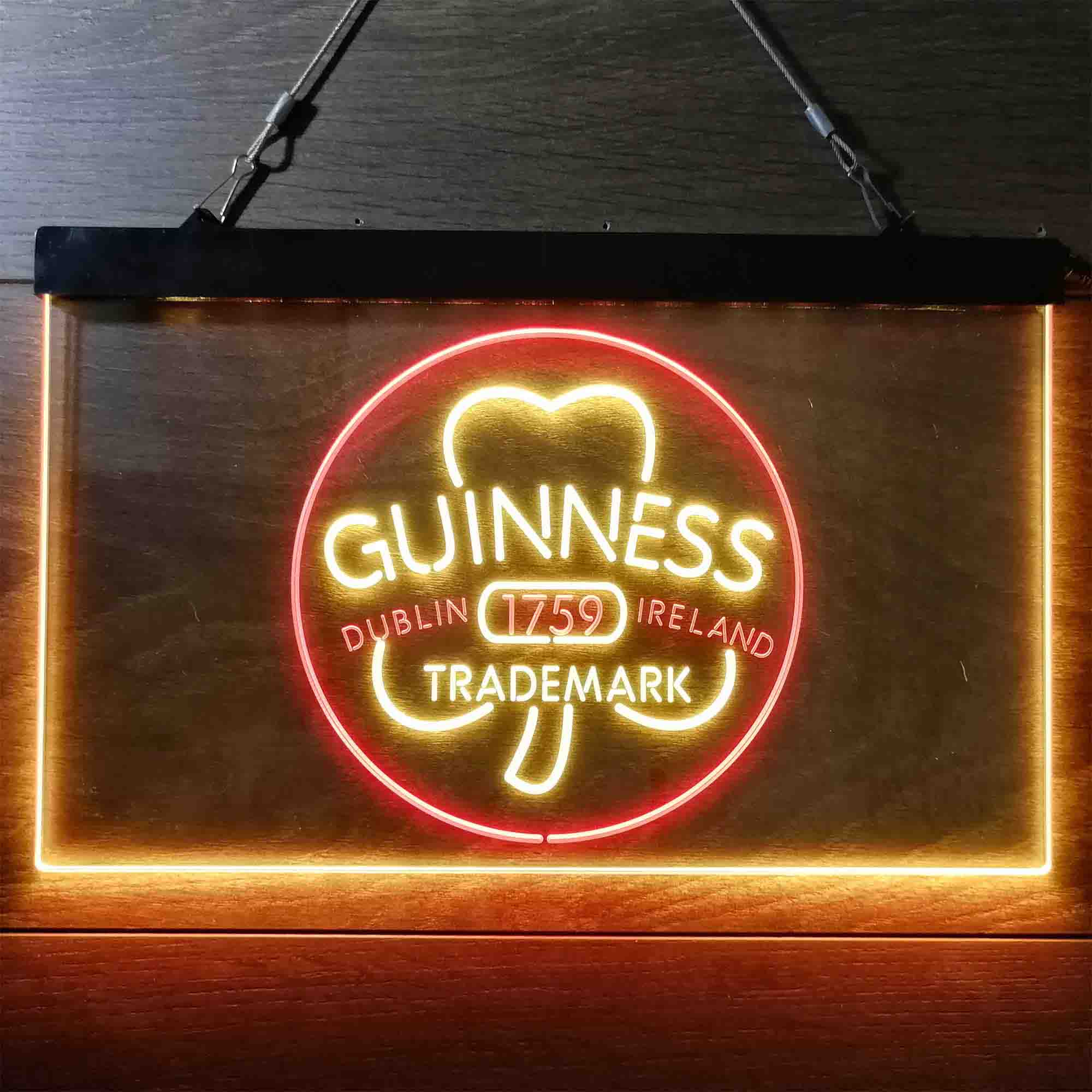 Guinness Shamrock Dublin Ireland 1759 Neon LED Sign