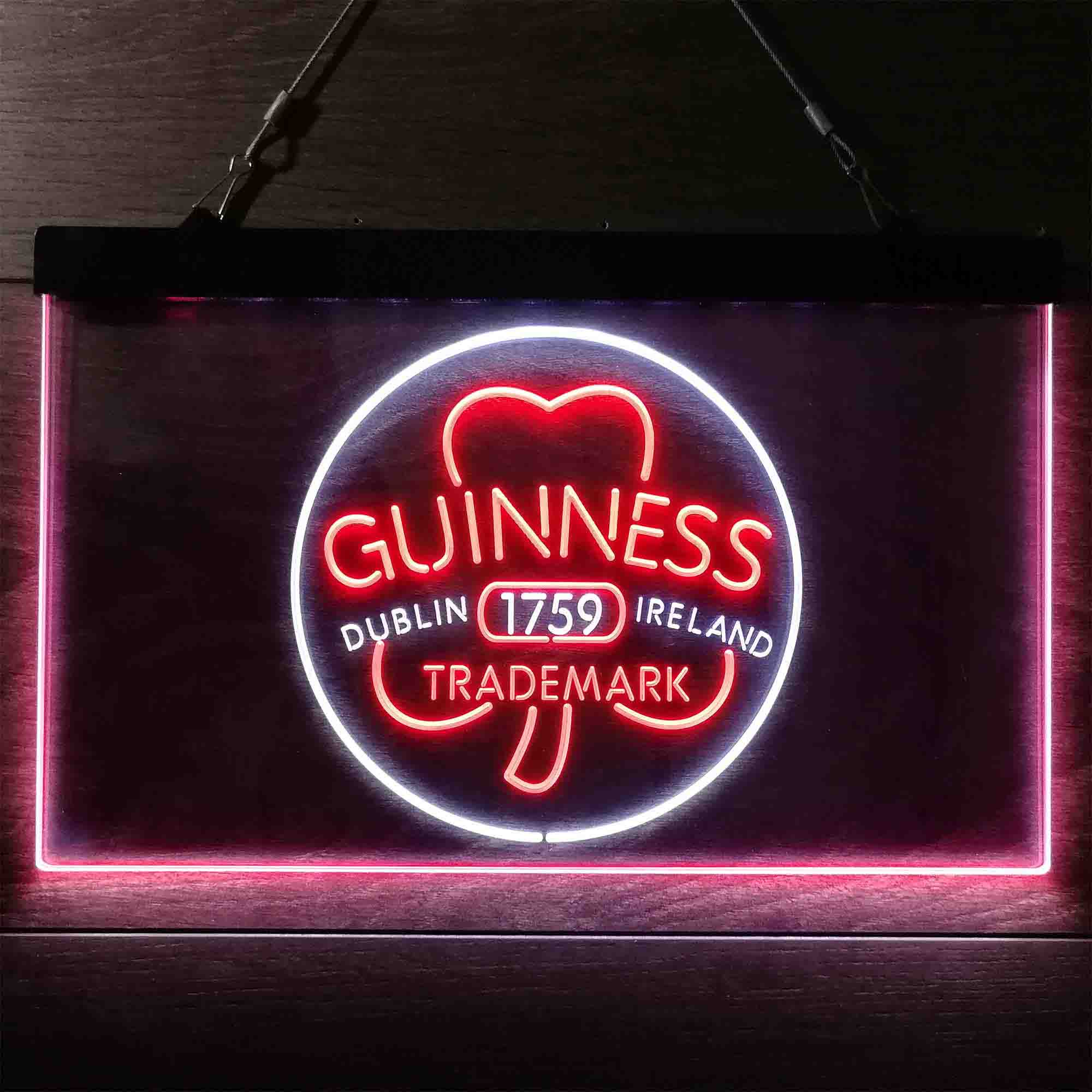 Guinness Shamrock Dublin Ireland 1759 Neon LED Sign