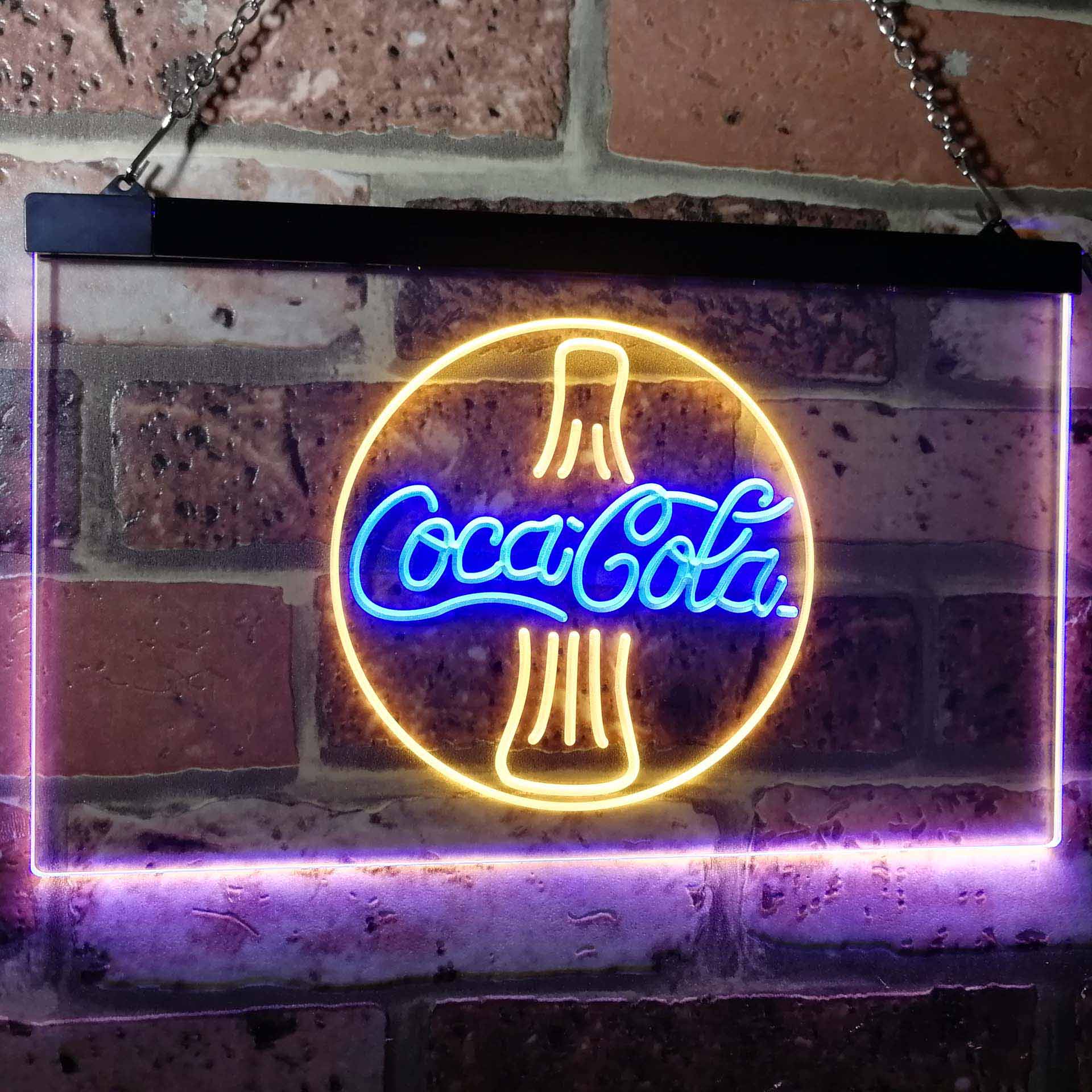 Coca Cola Coke Bottle Bar Neon LED Sign