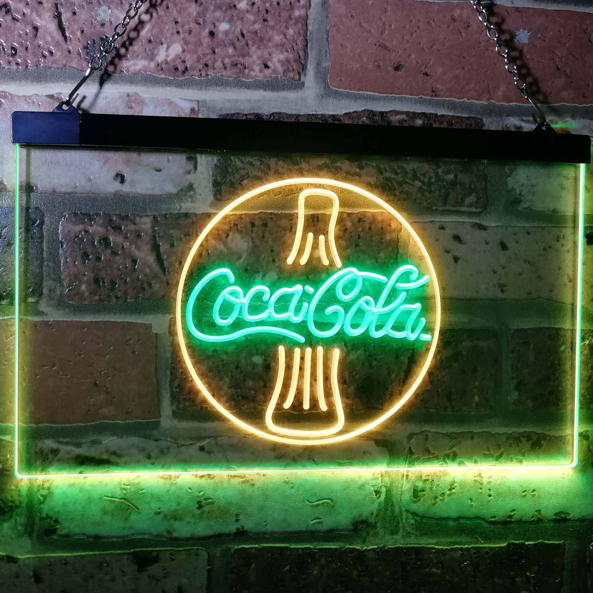 Coca Cola Coke Bottle Bar Neon LED Sign