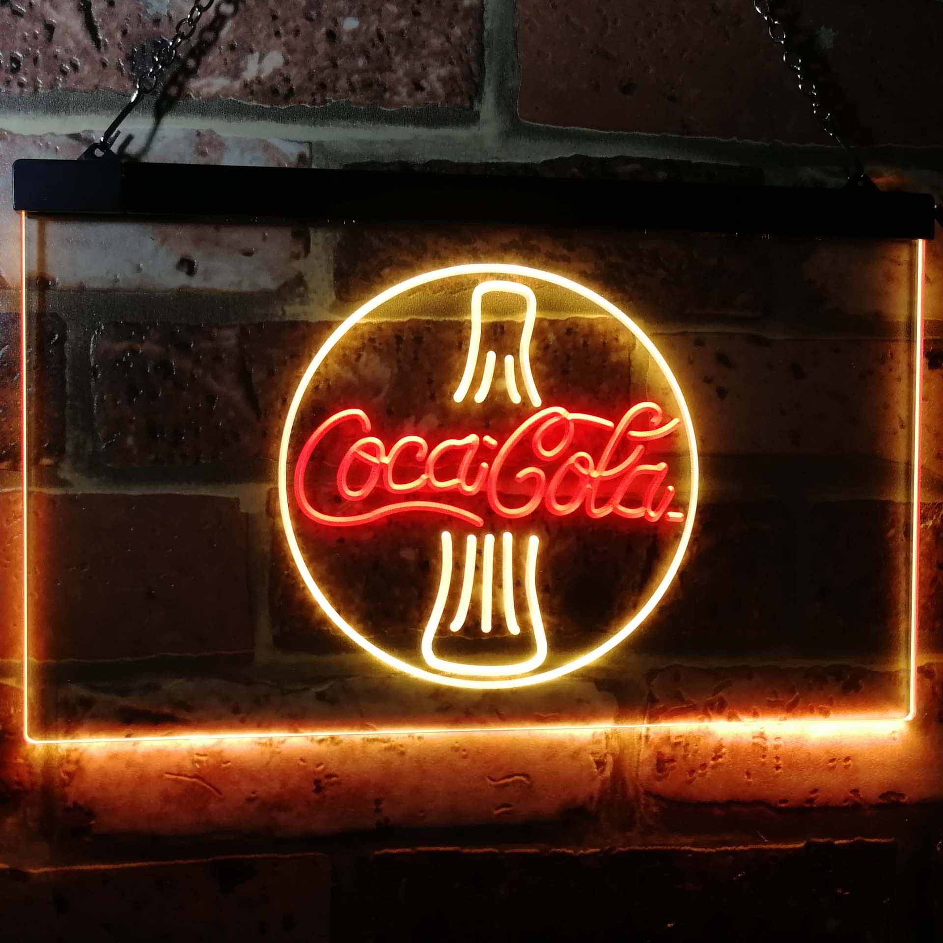 Coca Cola Coke Bottle Bar Neon LED Sign