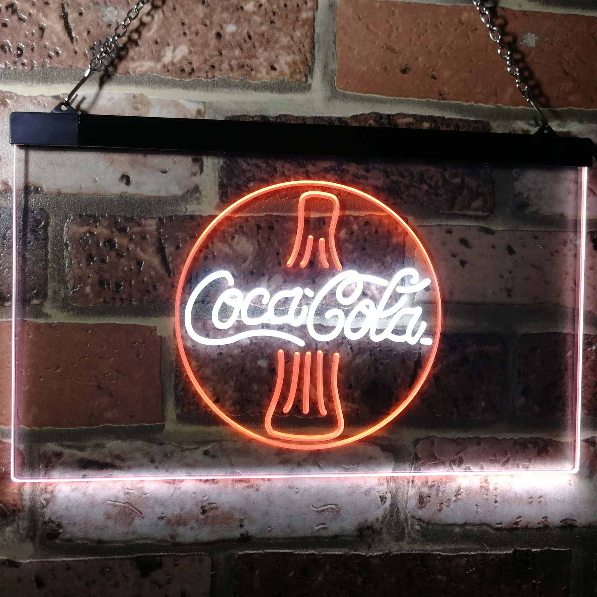 Coca Cola Coke Bottle Bar Neon LED Sign