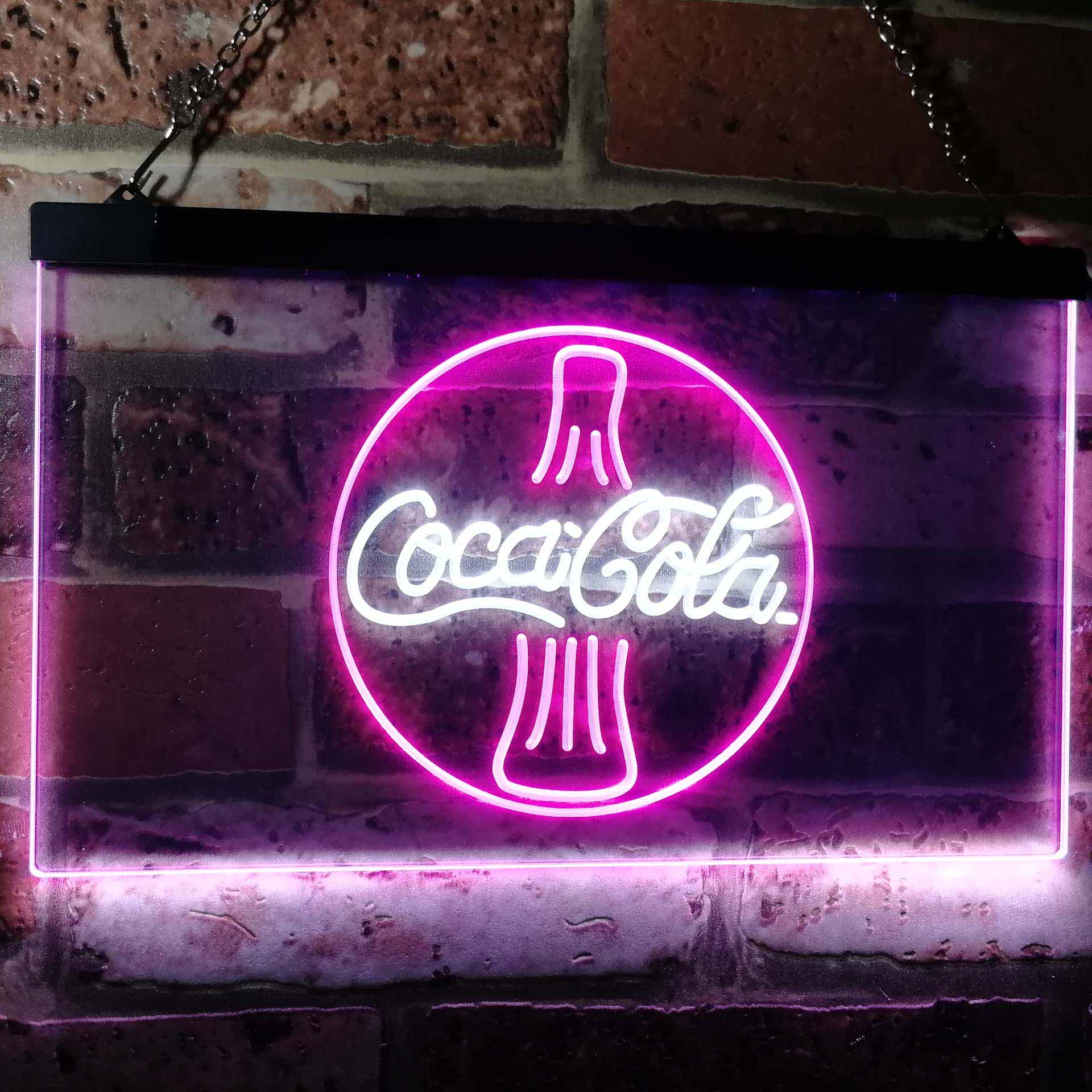 Coca Cola Coke Bottle Bar Neon LED Sign