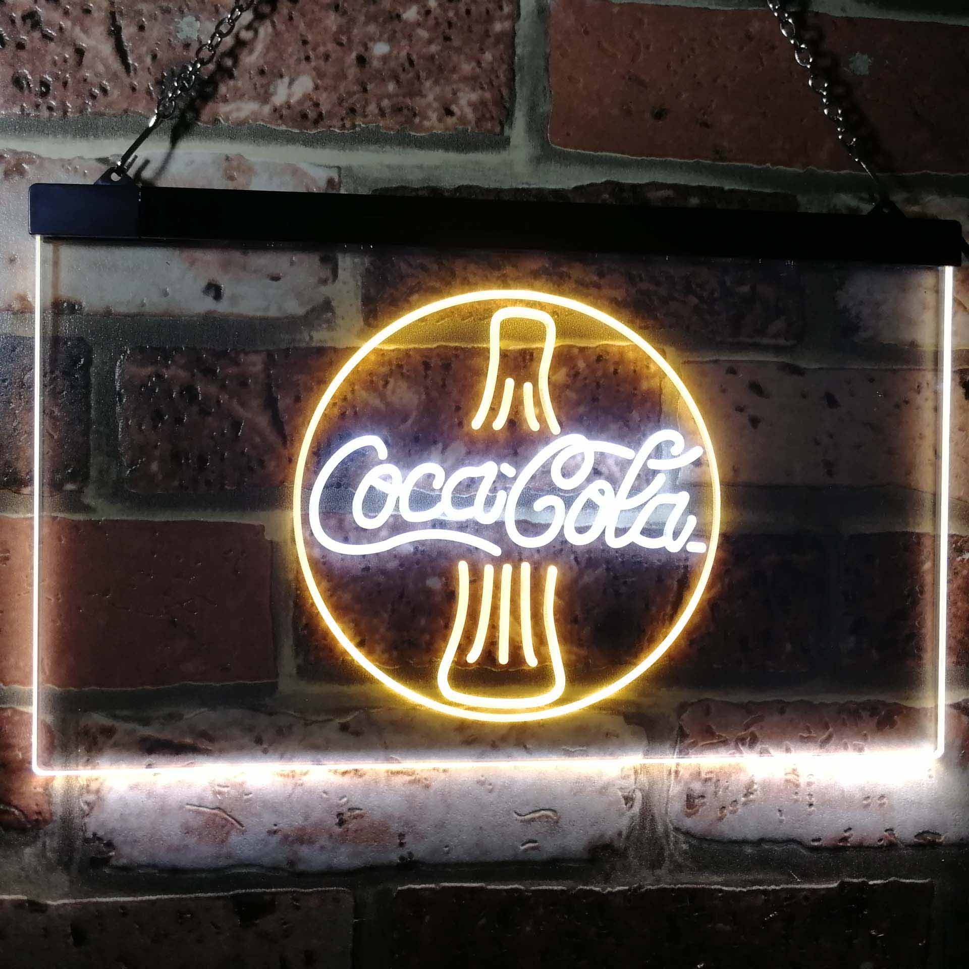 Coca Cola Coke Bottle Bar Neon LED Sign