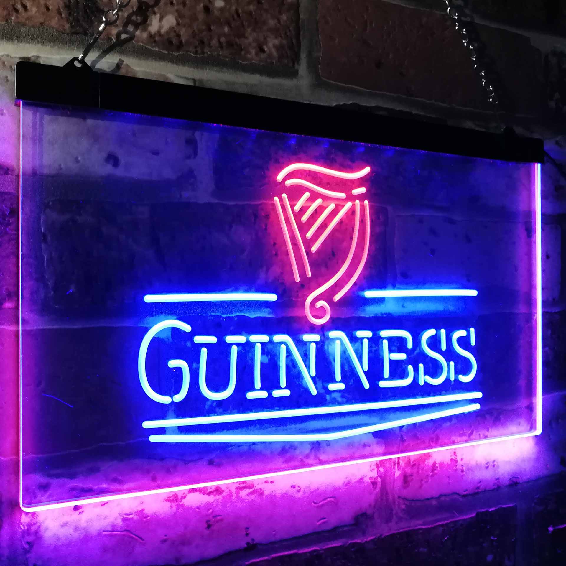 Guinness Classic Beer Bar Neon LED Sign