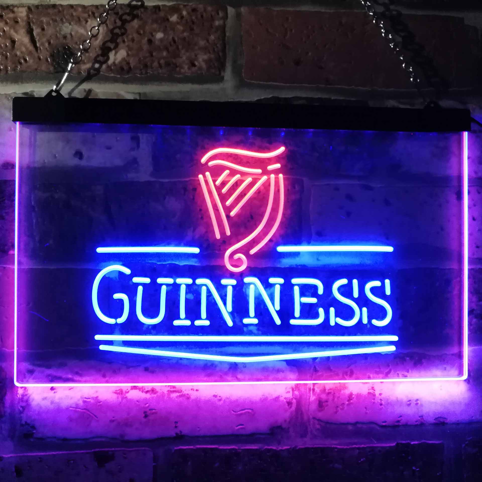 Guinness Classic Beer Bar Neon LED Sign