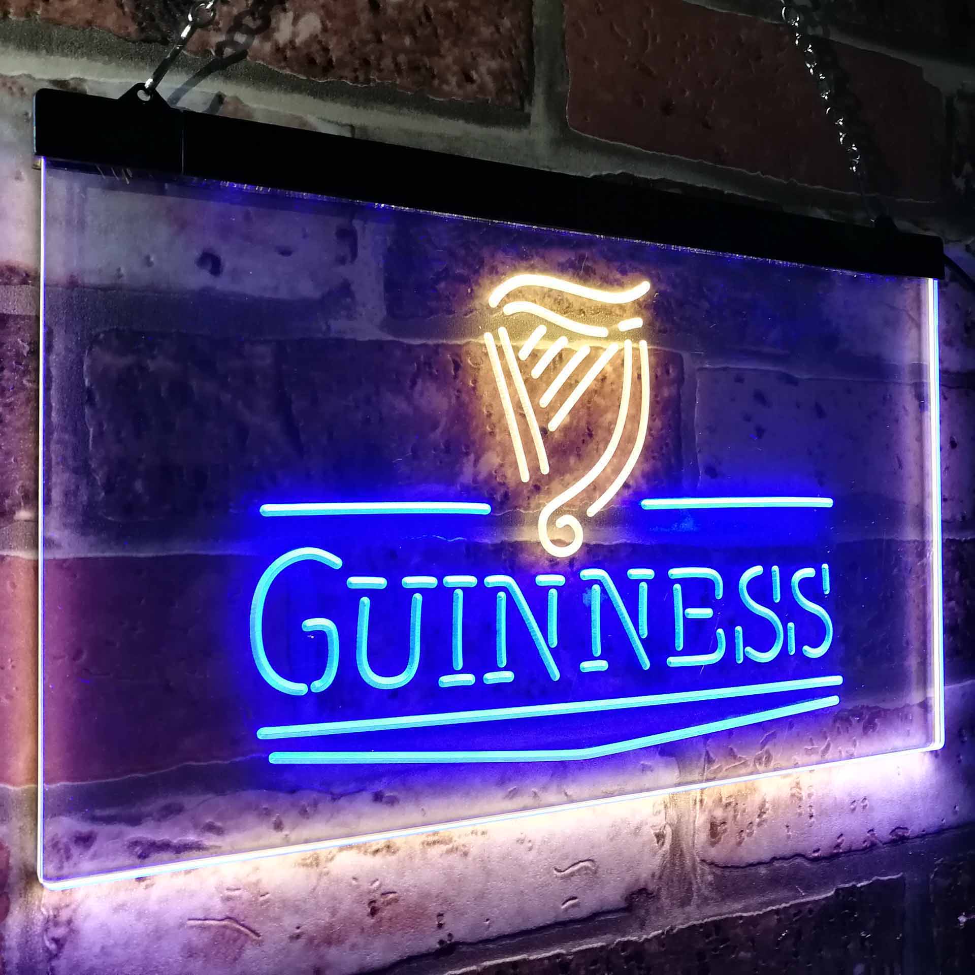 Guinness Classic Beer Bar Neon LED Sign