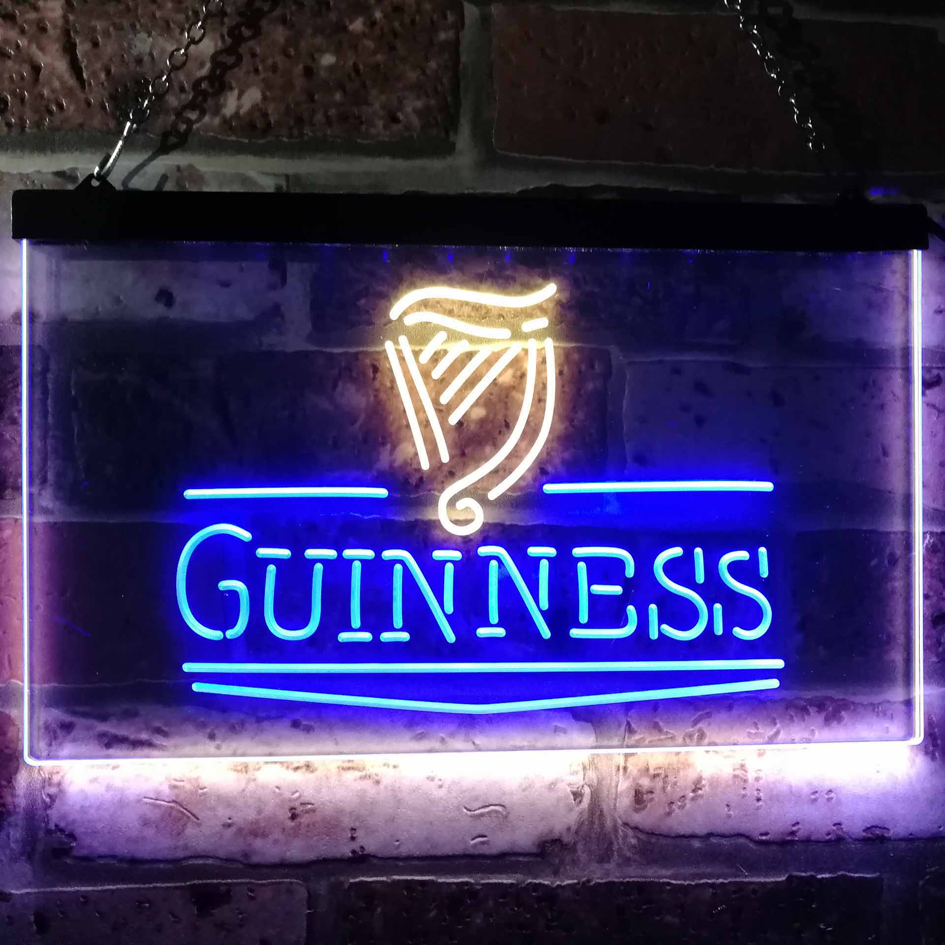 Guinness Classic Beer Bar Neon LED Sign