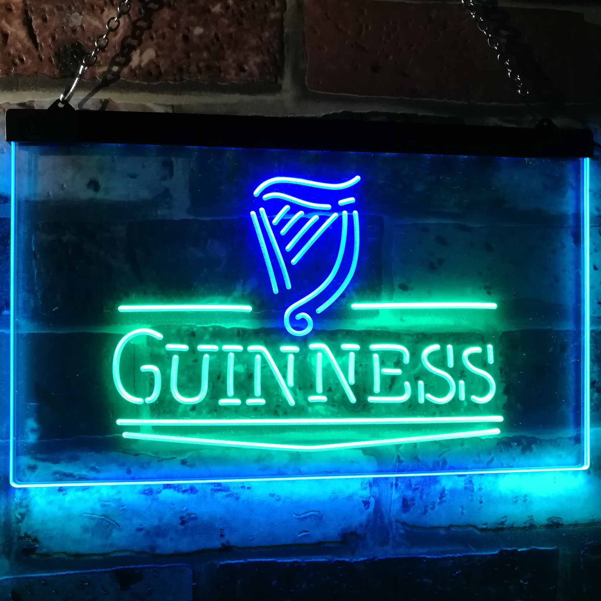 Guinness Classic Beer Bar Neon LED Sign