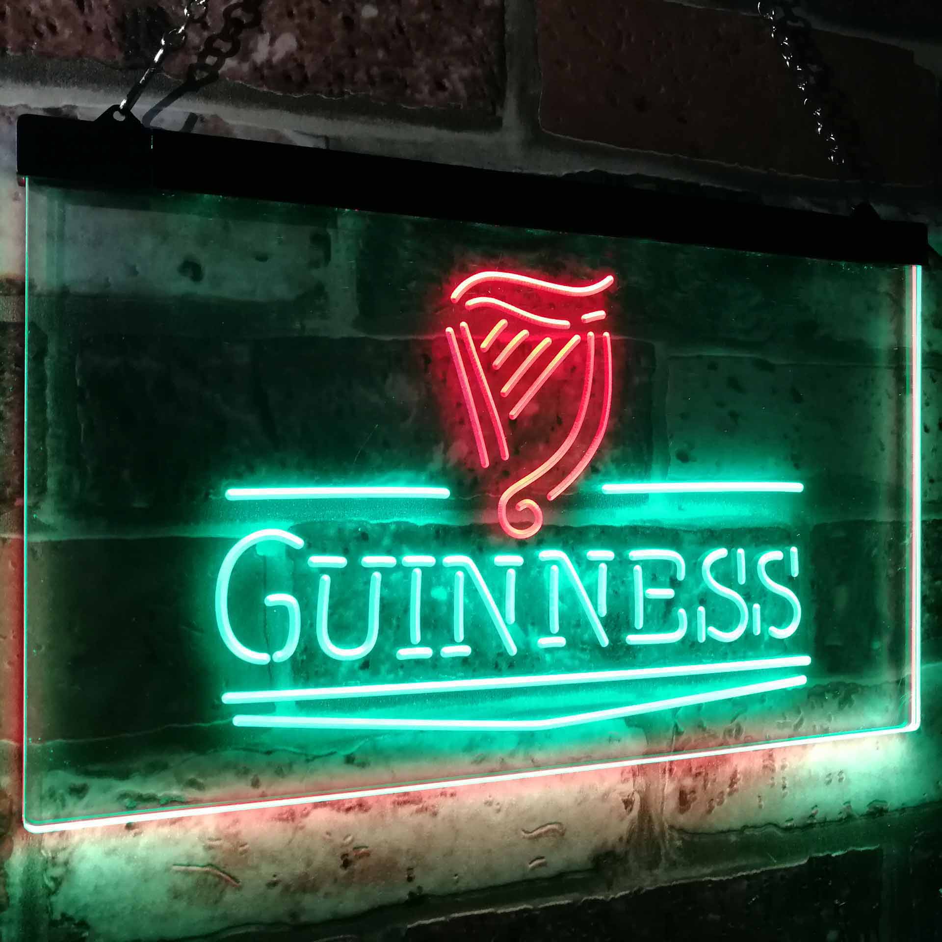 Guinness Classic Beer Bar Neon LED Sign