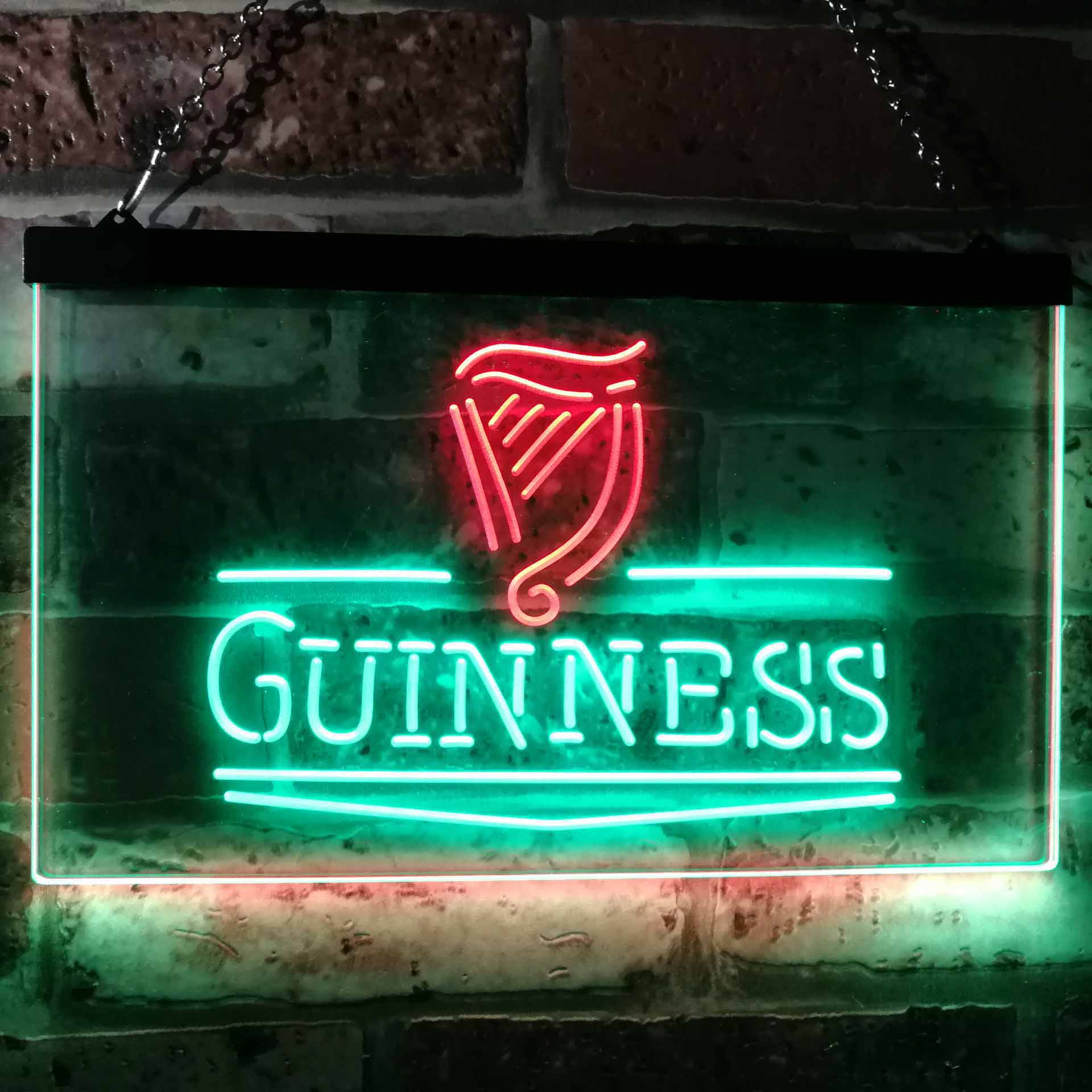 Guinness Classic Beer Bar Neon LED Sign