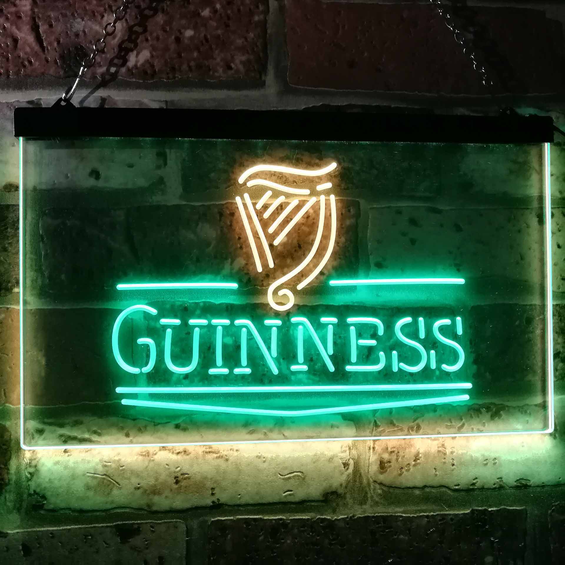 Guinness Classic Beer Bar Neon LED Sign