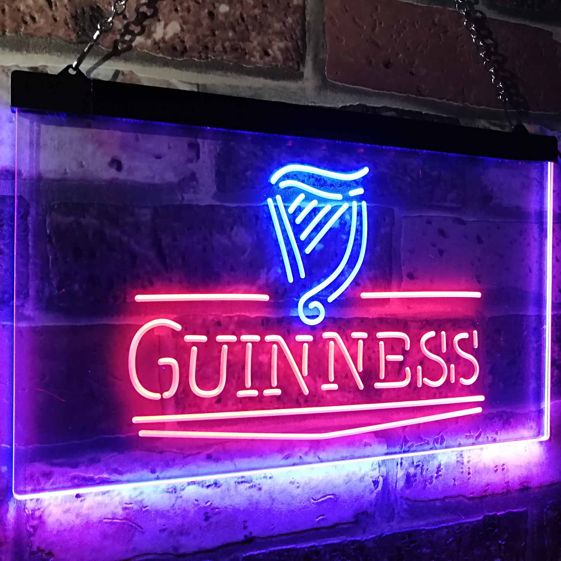 Guinness Classic Beer Bar Neon LED Sign