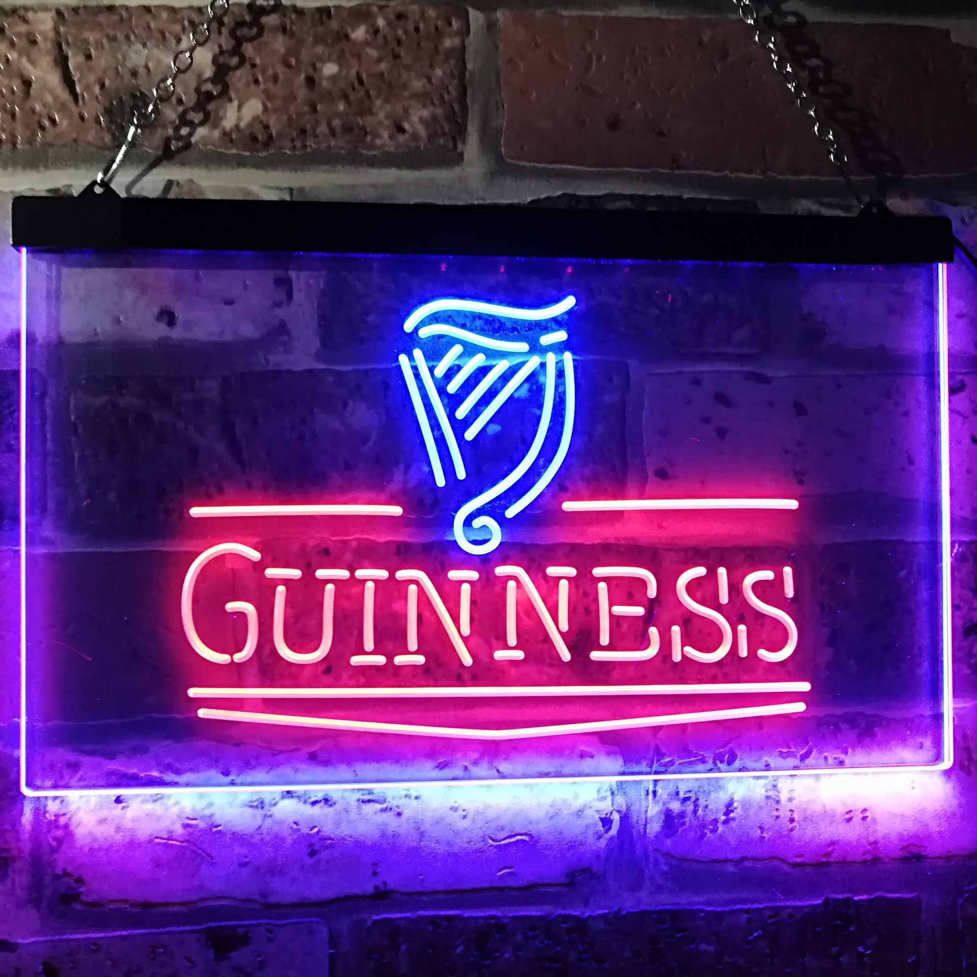 Guinness Classic Beer Bar Neon LED Sign