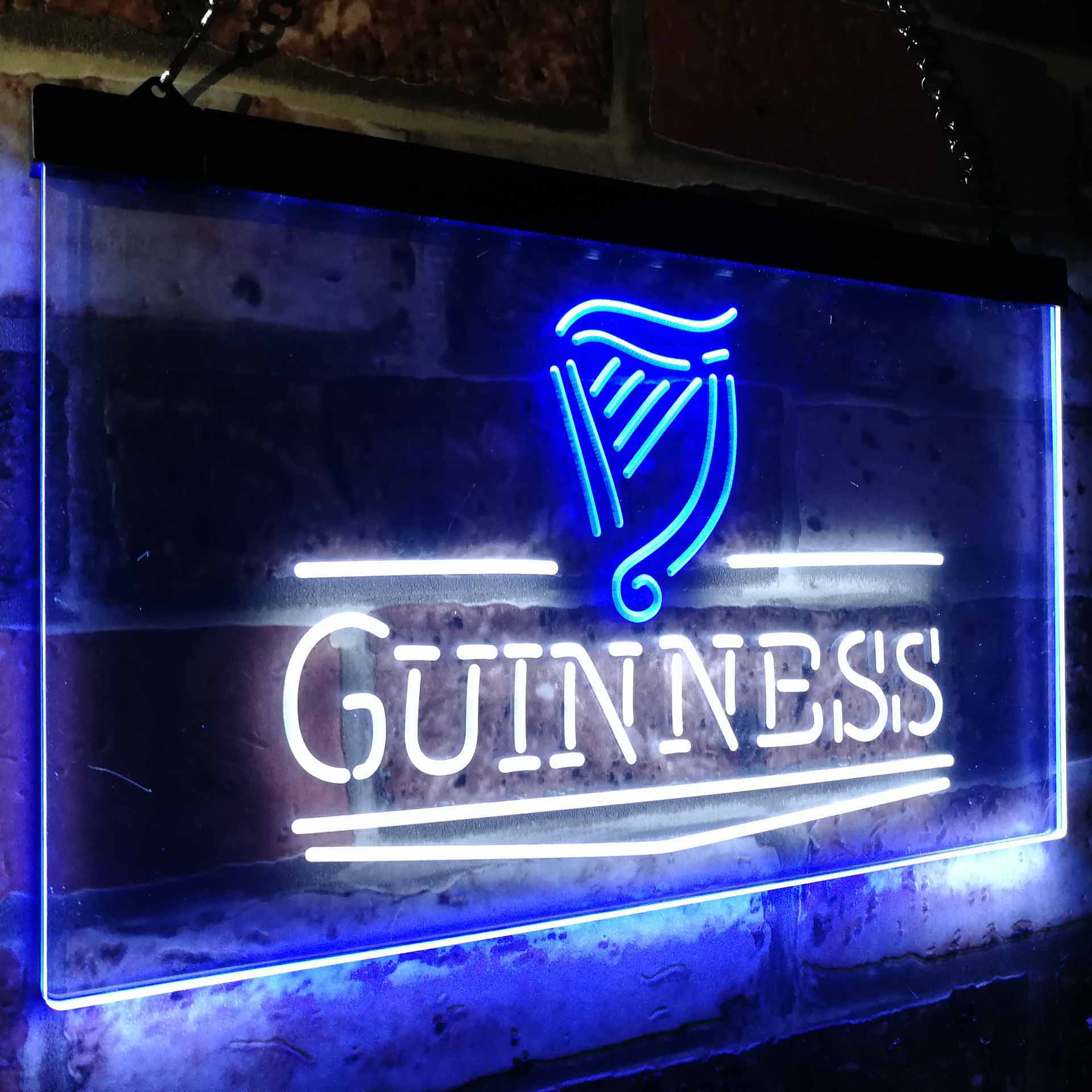 Guinness Classic Beer Bar Neon LED Sign