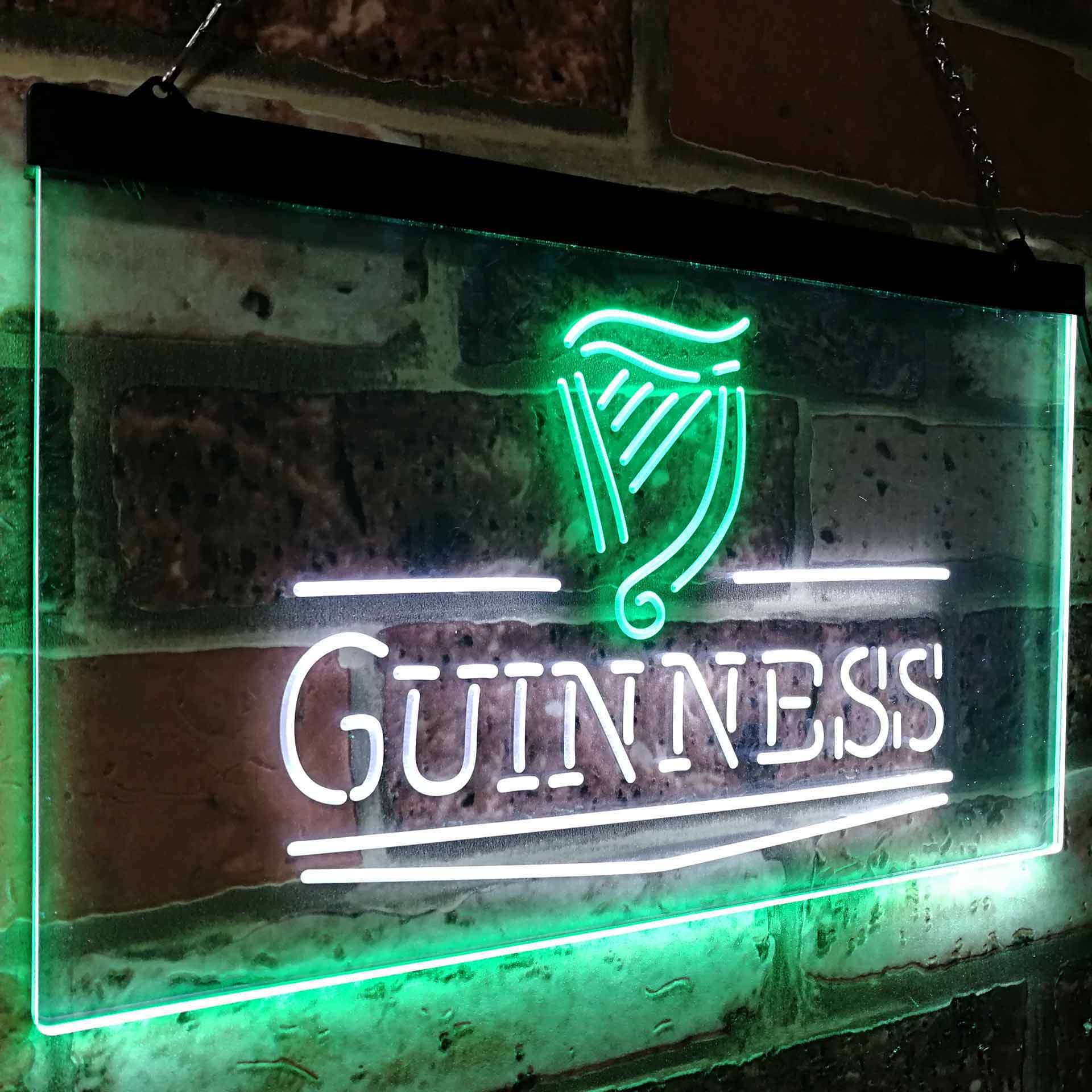 Guinness Classic Beer Bar Neon LED Sign