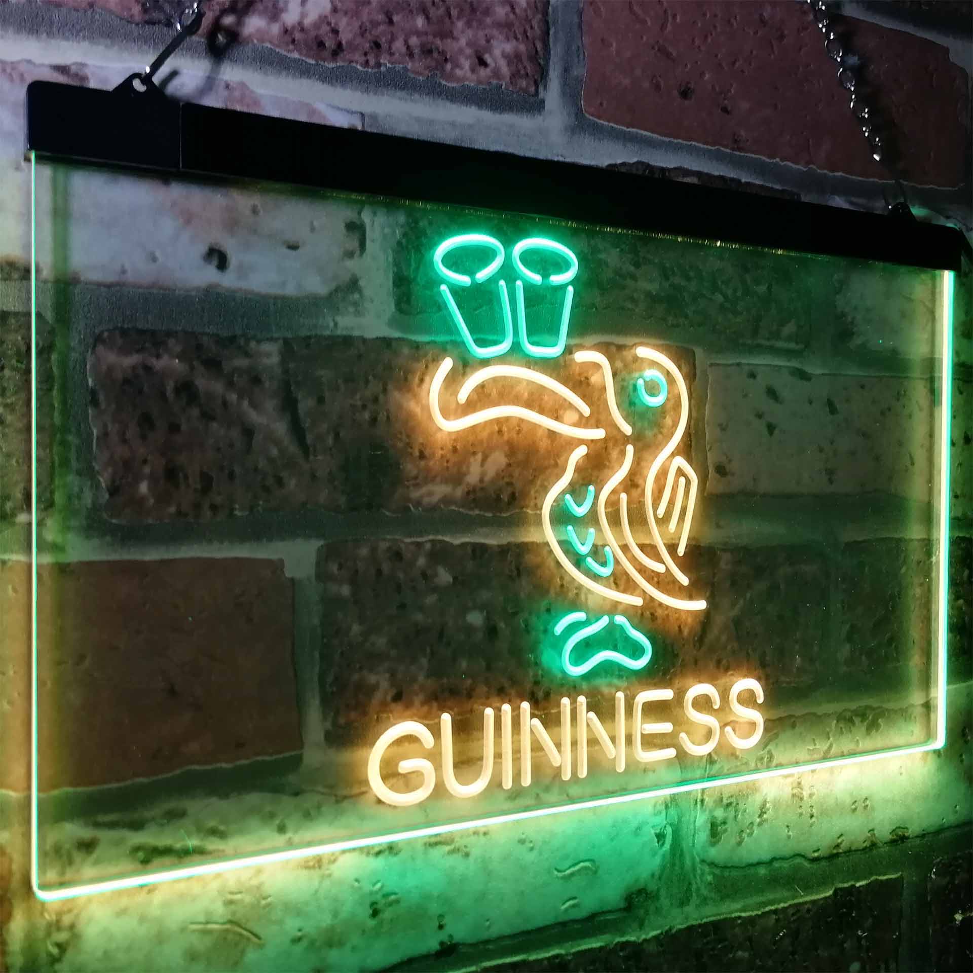 Lovely Day Guinness Beer Toucan Bar Decor Neon LED Sign