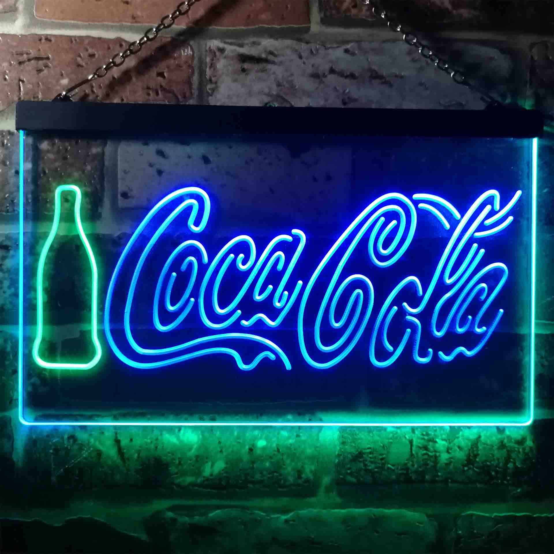 Coca Cola Bottle Display Bar Man Cave Led Neon Light Decoration Gifts Neon LED Sign