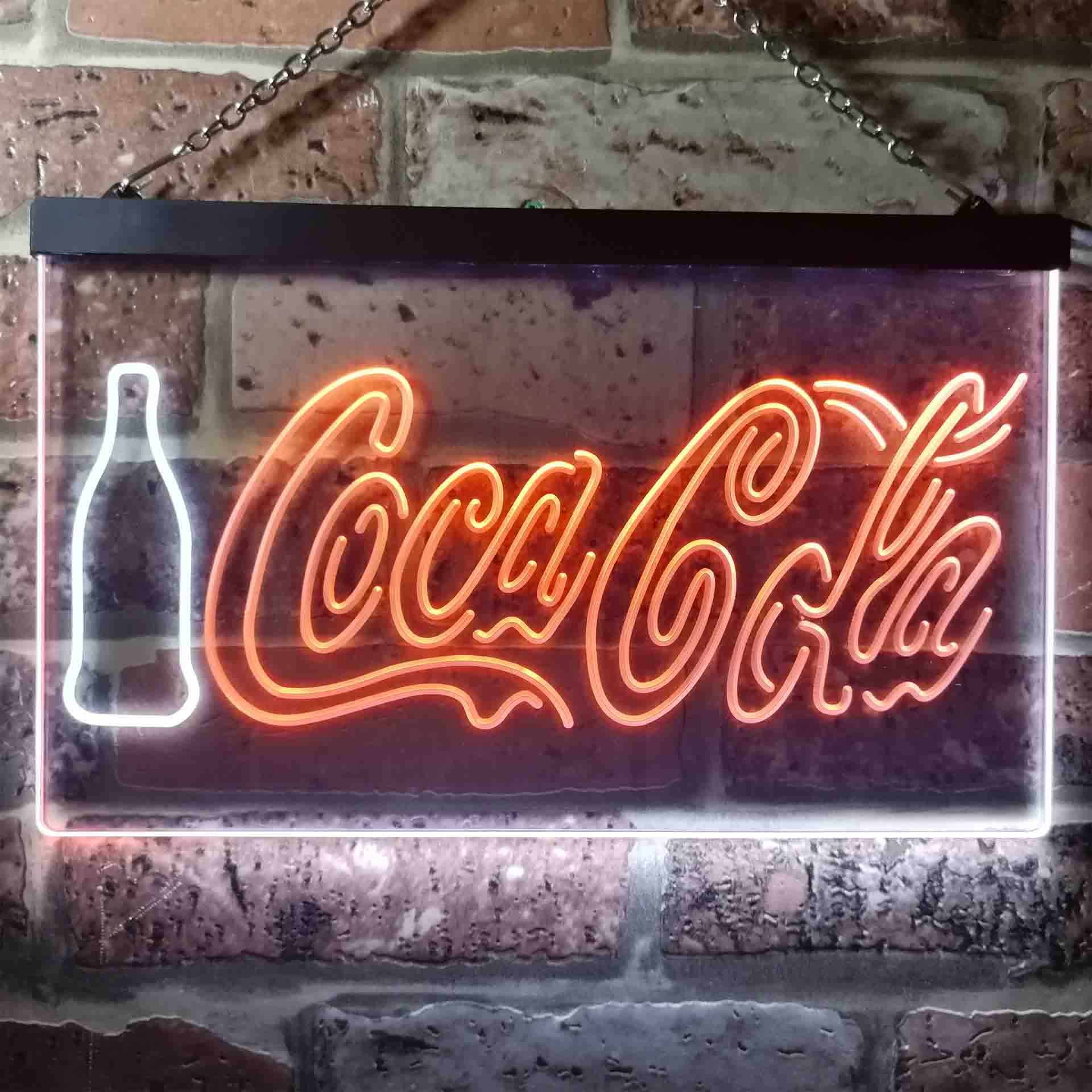 Coca Cola Bottle Display Bar Man Cave Led Neon Light Decoration Gifts Neon LED Sign