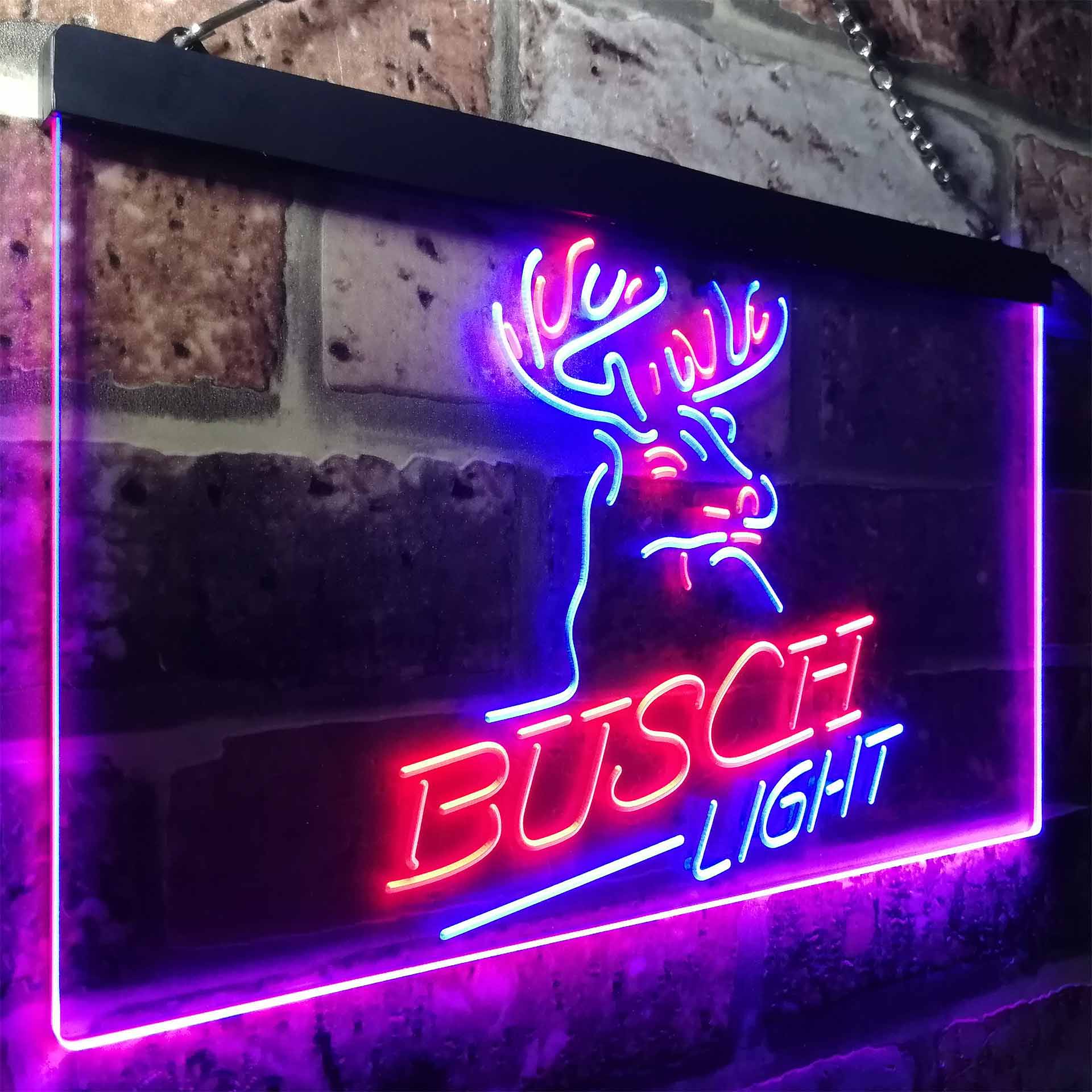 Busch Light Beer Deer Bar Neon LED Sign