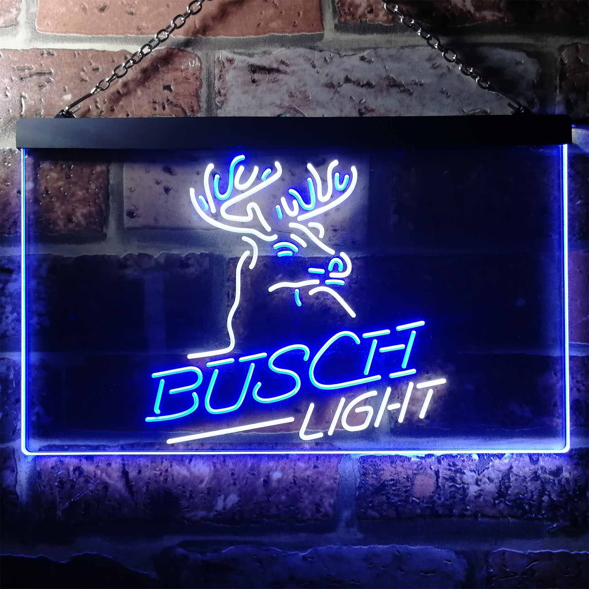 Busch Light Beer Deer Bar Led Neon Light Up Sign