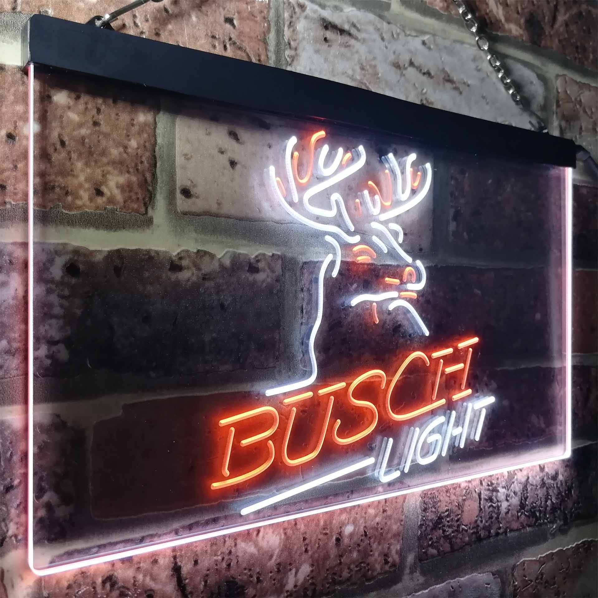 Busch Light Beer Deer Bar Neon LED Sign