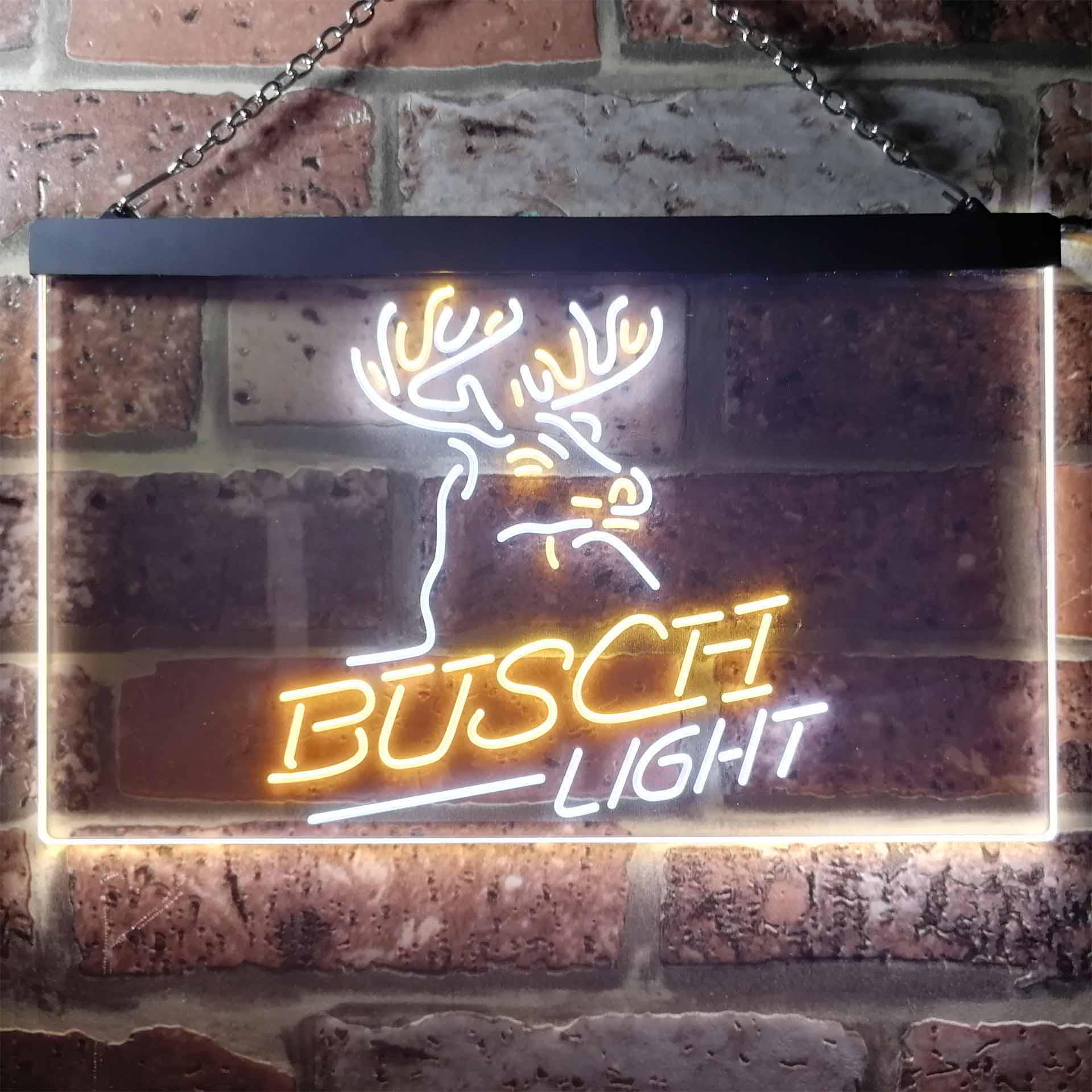 ブッシュライトビール鹿バーネオンLEDサイン