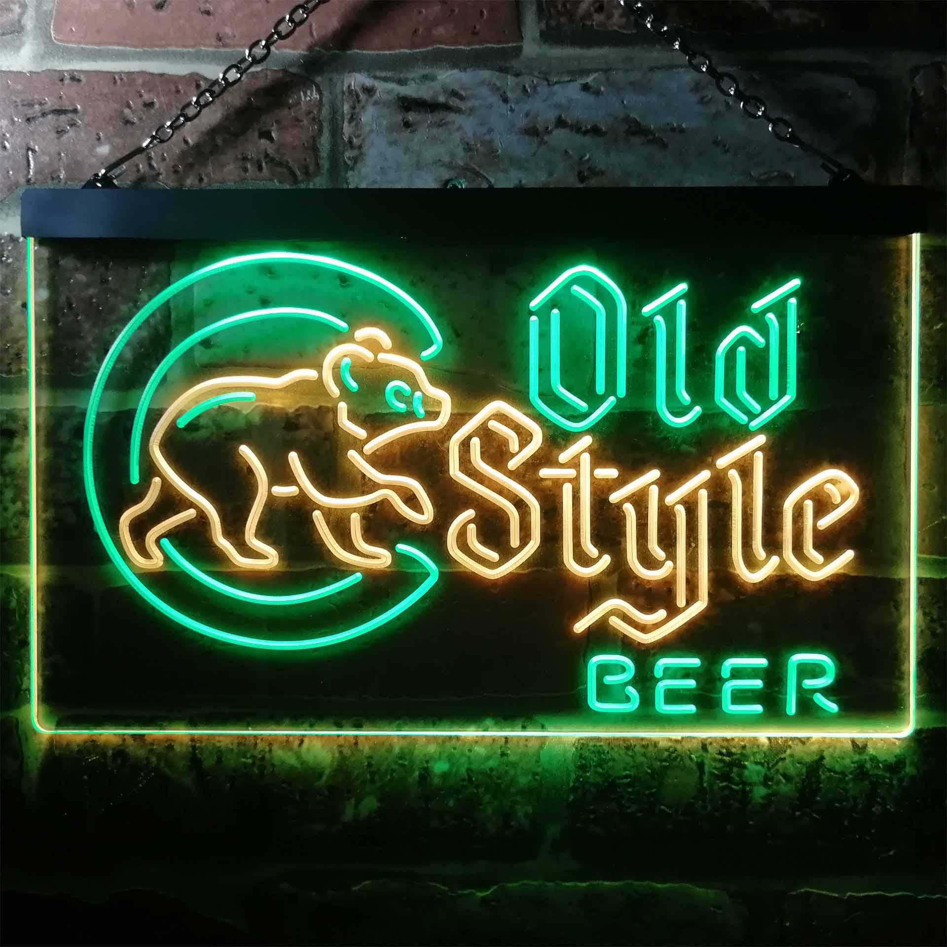 Cubs Old Style Beer Bar Neon LED Sign